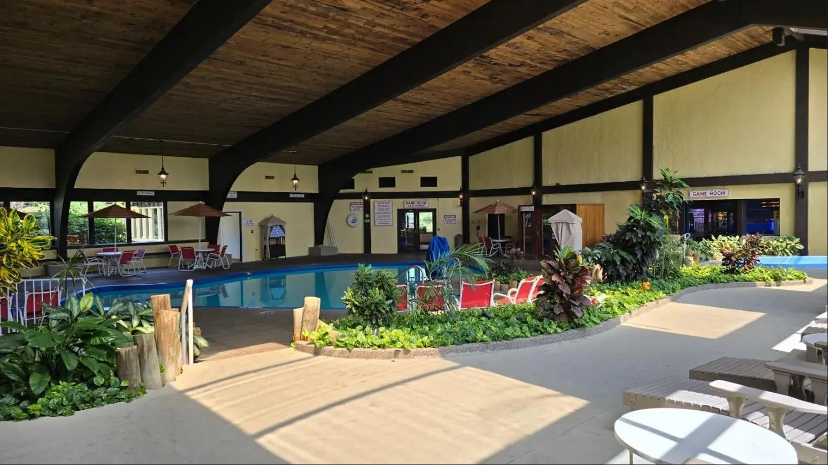 Pool view in Oglebay Resort Pool view in Oglebay Resort