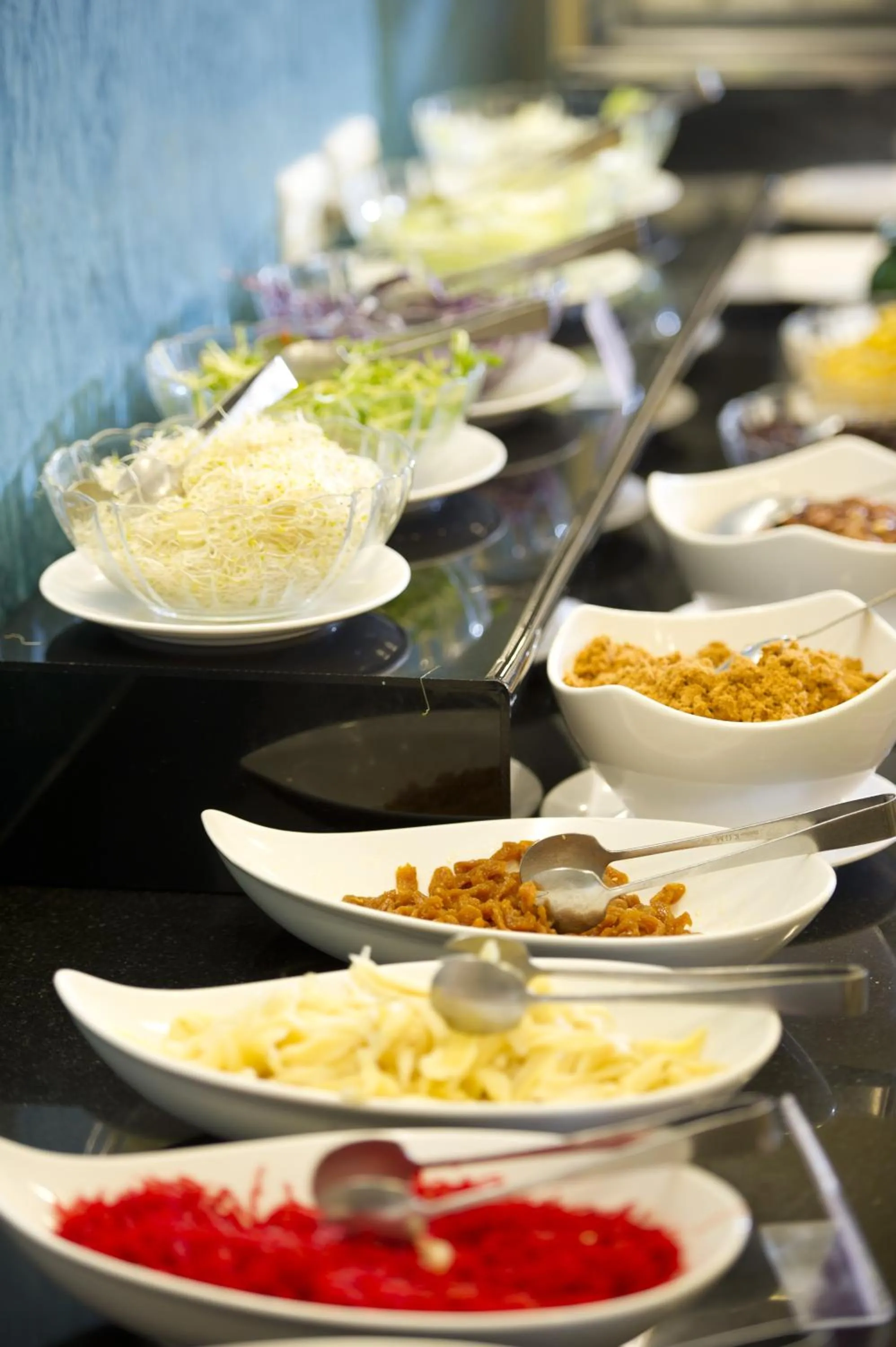 Asian breakfast in Ocean Hayline Hotel