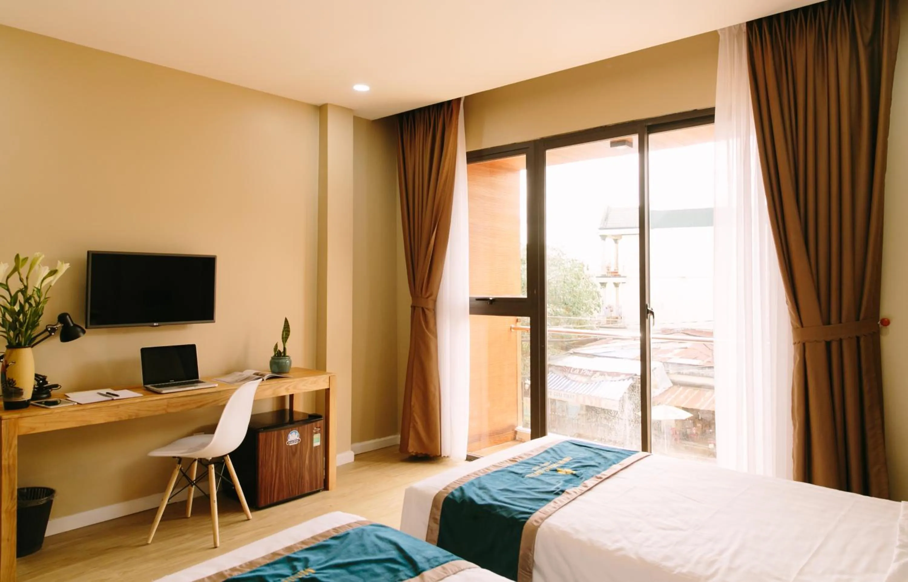 Bed in Minh Nhung Hotel