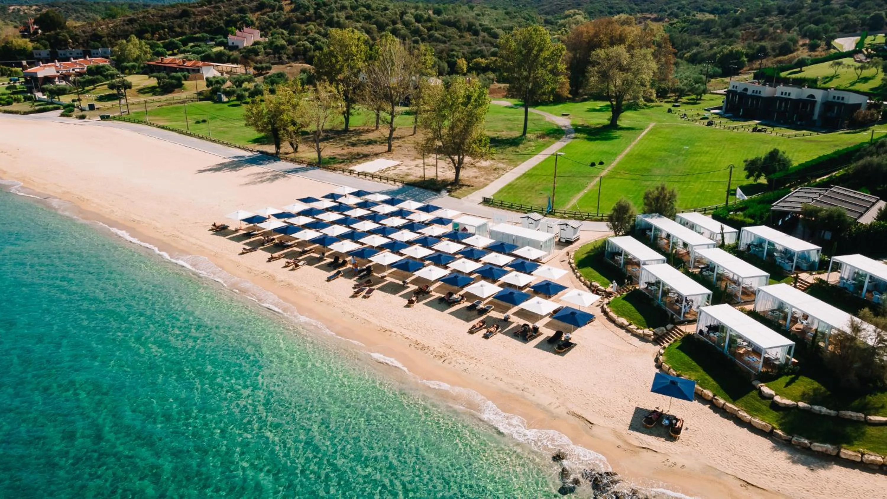 Bird's eye view in Avaton Luxury Beach Resort - Relais & Chateaux