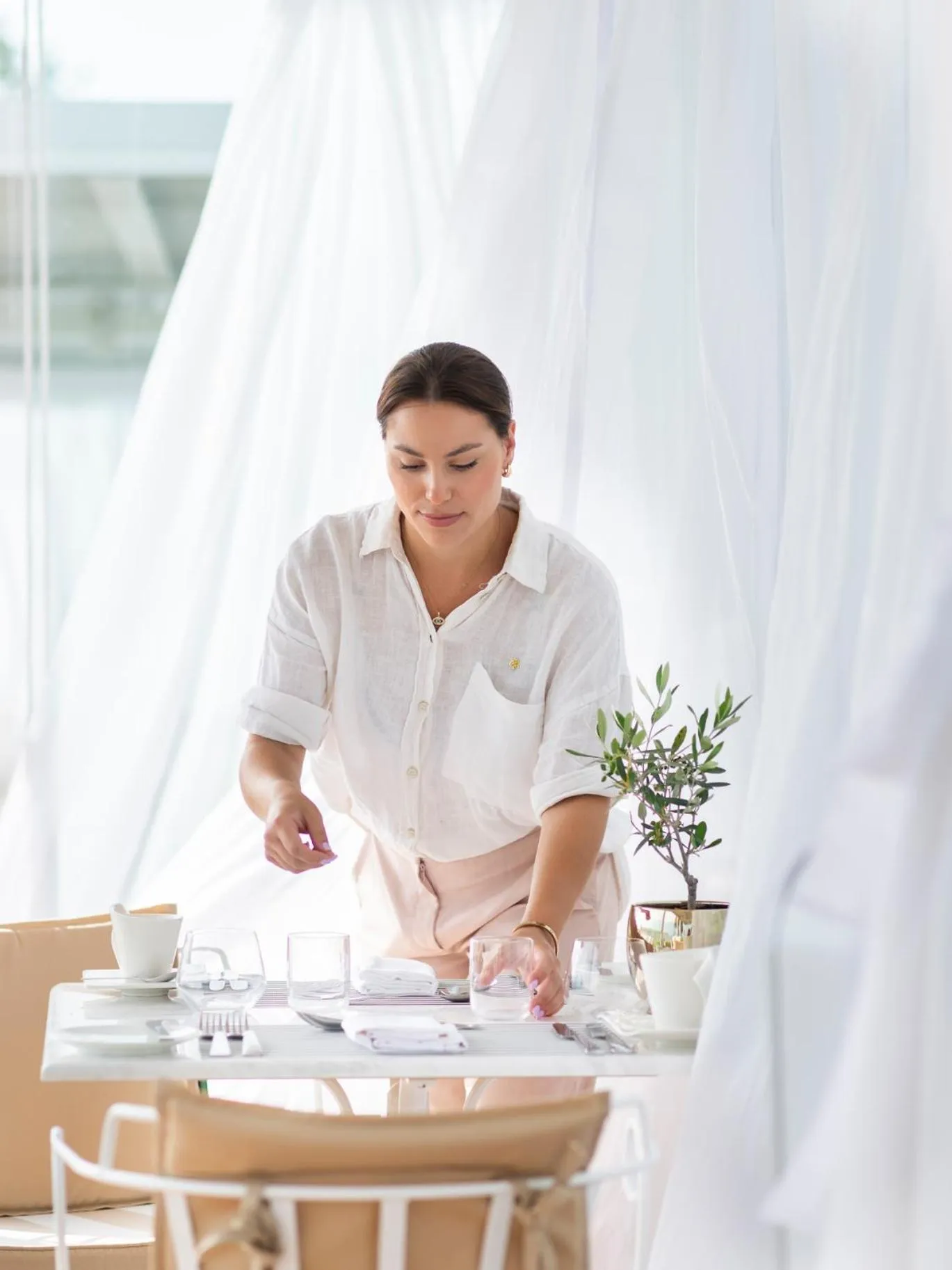 Staff in Avaton Luxury Beach Resort - Relais & Chateaux