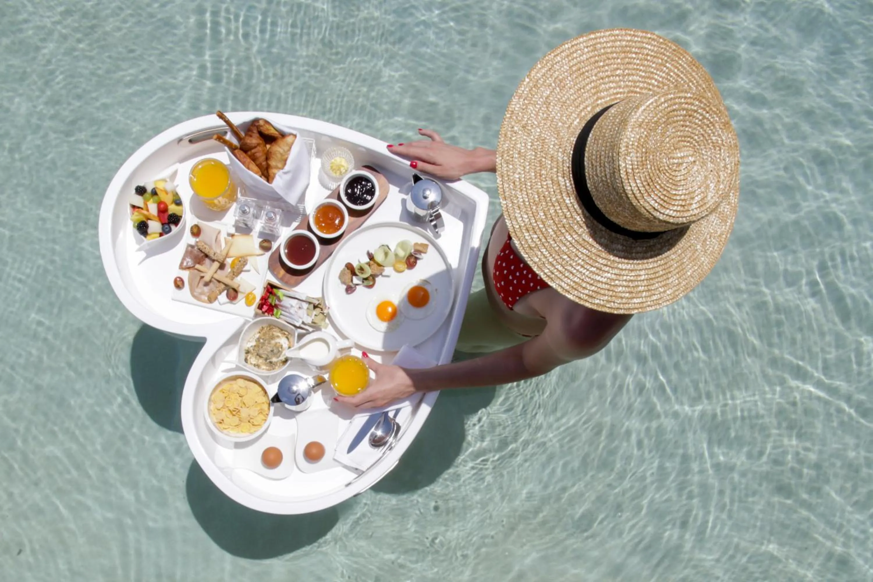 Breakfast in Avaton Luxury Beach Resort - Relais & Chateaux