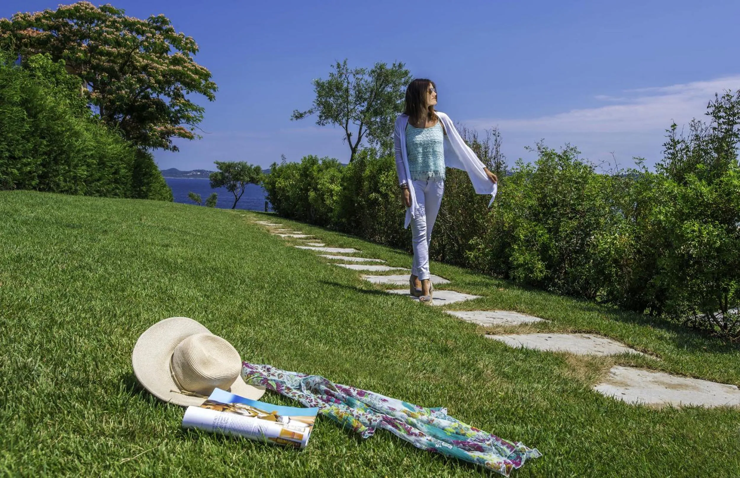 Garden in Avaton Luxury Beach Resort - Relais & Chateaux