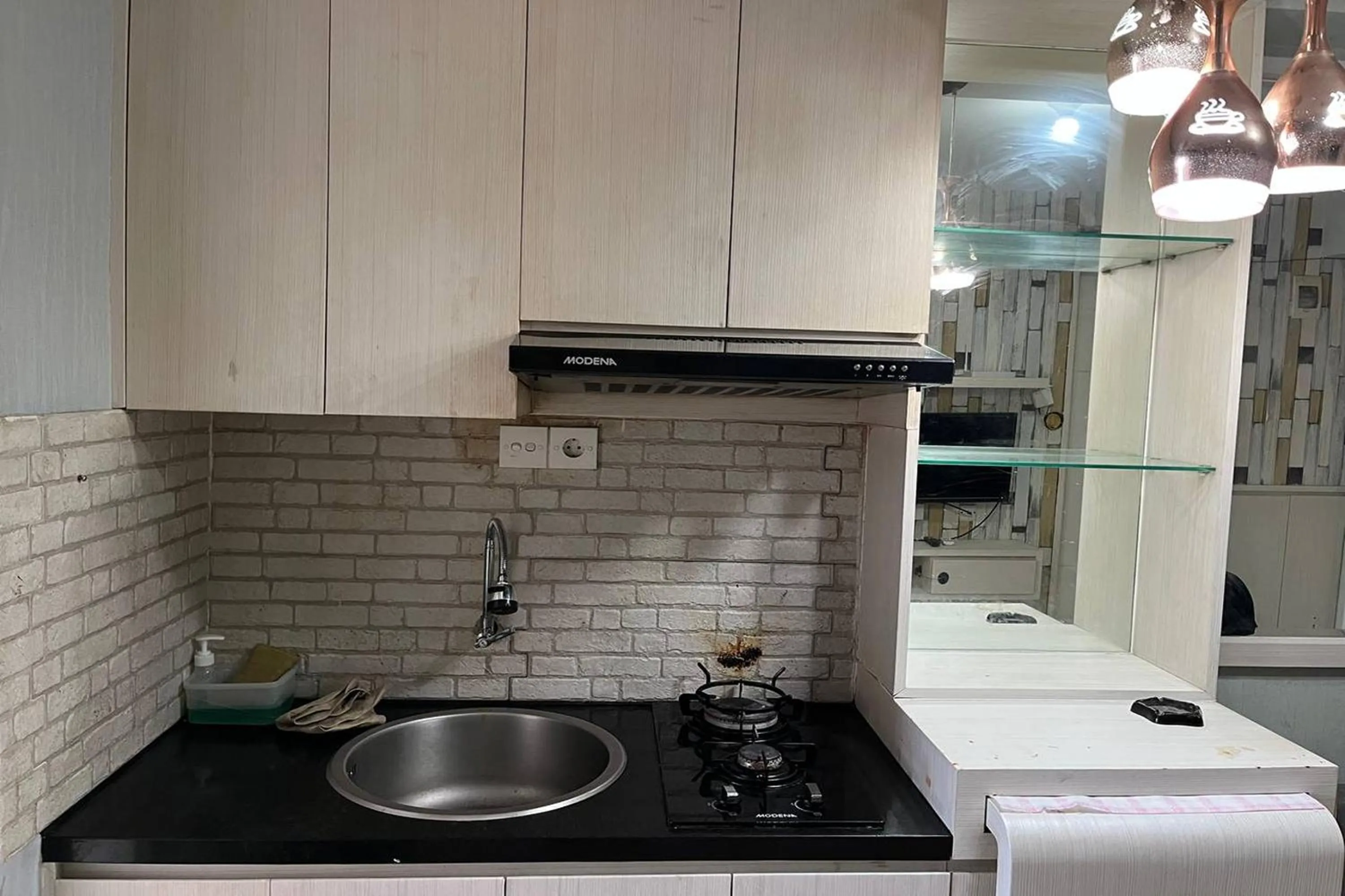 Kitchen or kitchenette in Apartment Bassura City by Berkah Estate