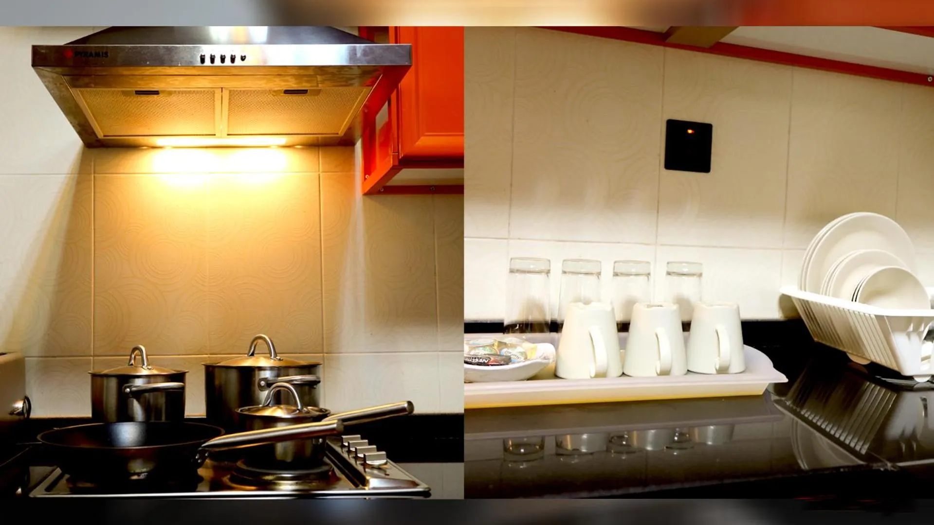 Kitchen or kitchenette in Remas Hotel Suites - Al Khoudh, Seeb, Muscat