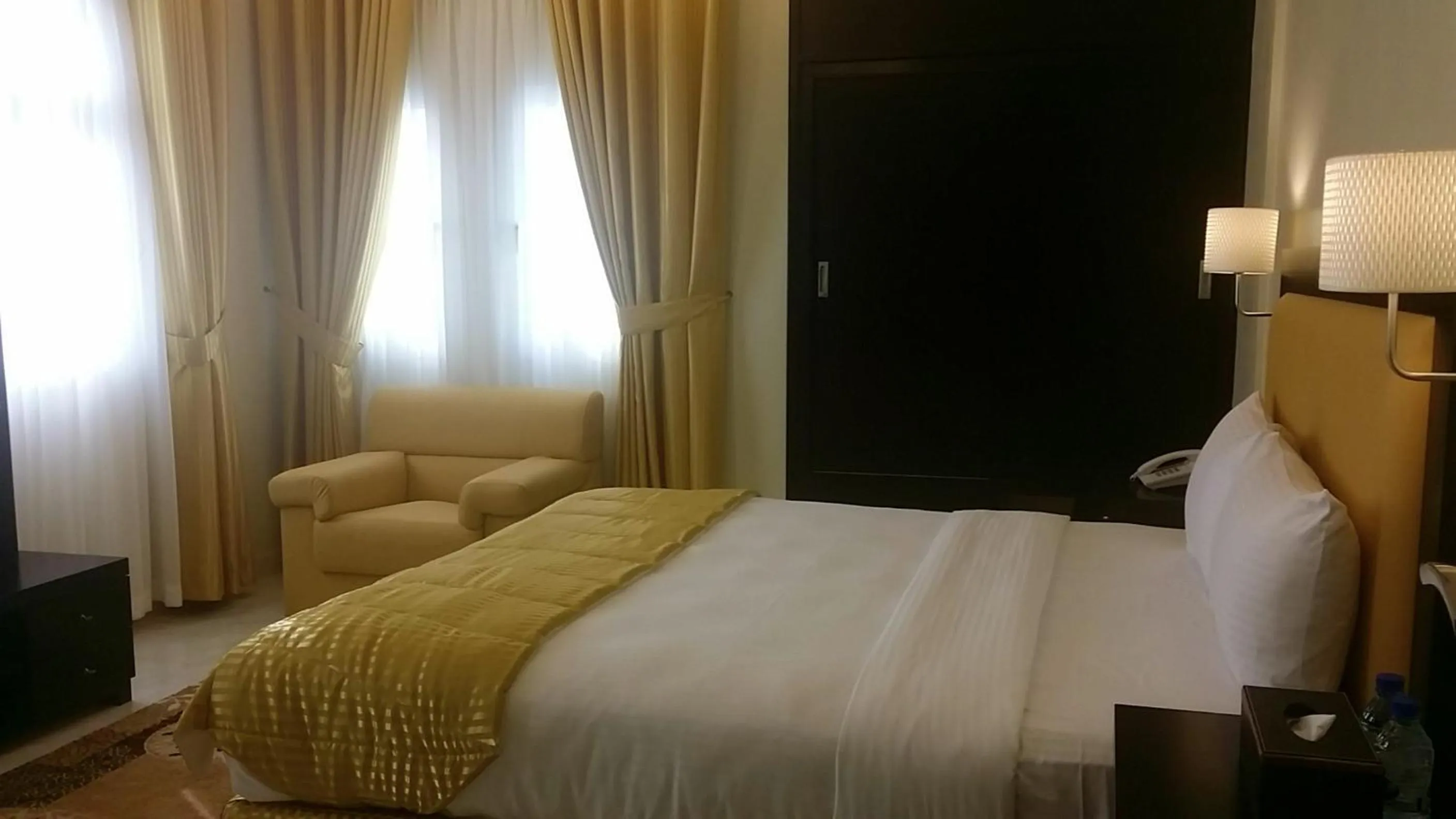 Bedroom, Bed in Remas Hotel Suites - Al Khoudh, Seeb, Muscat