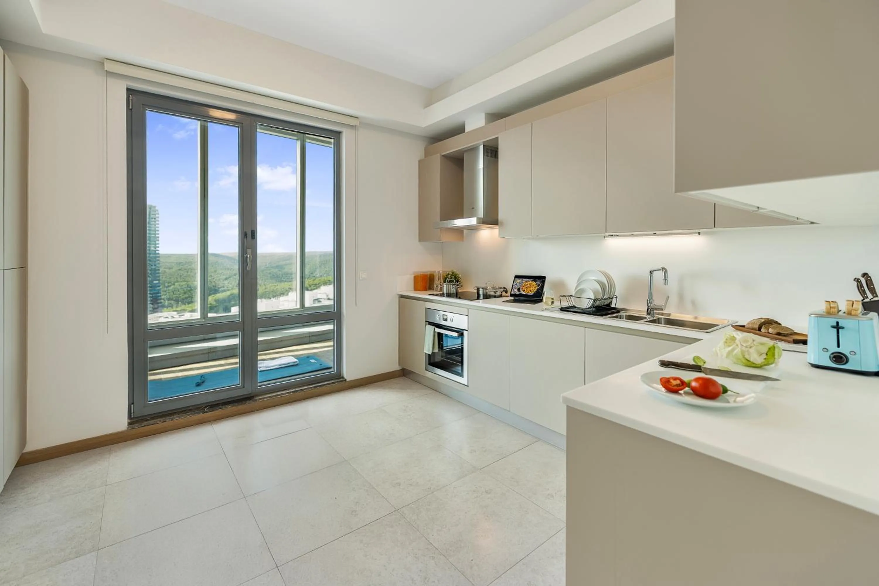 kitchen in Citadines Maslak Istanbul