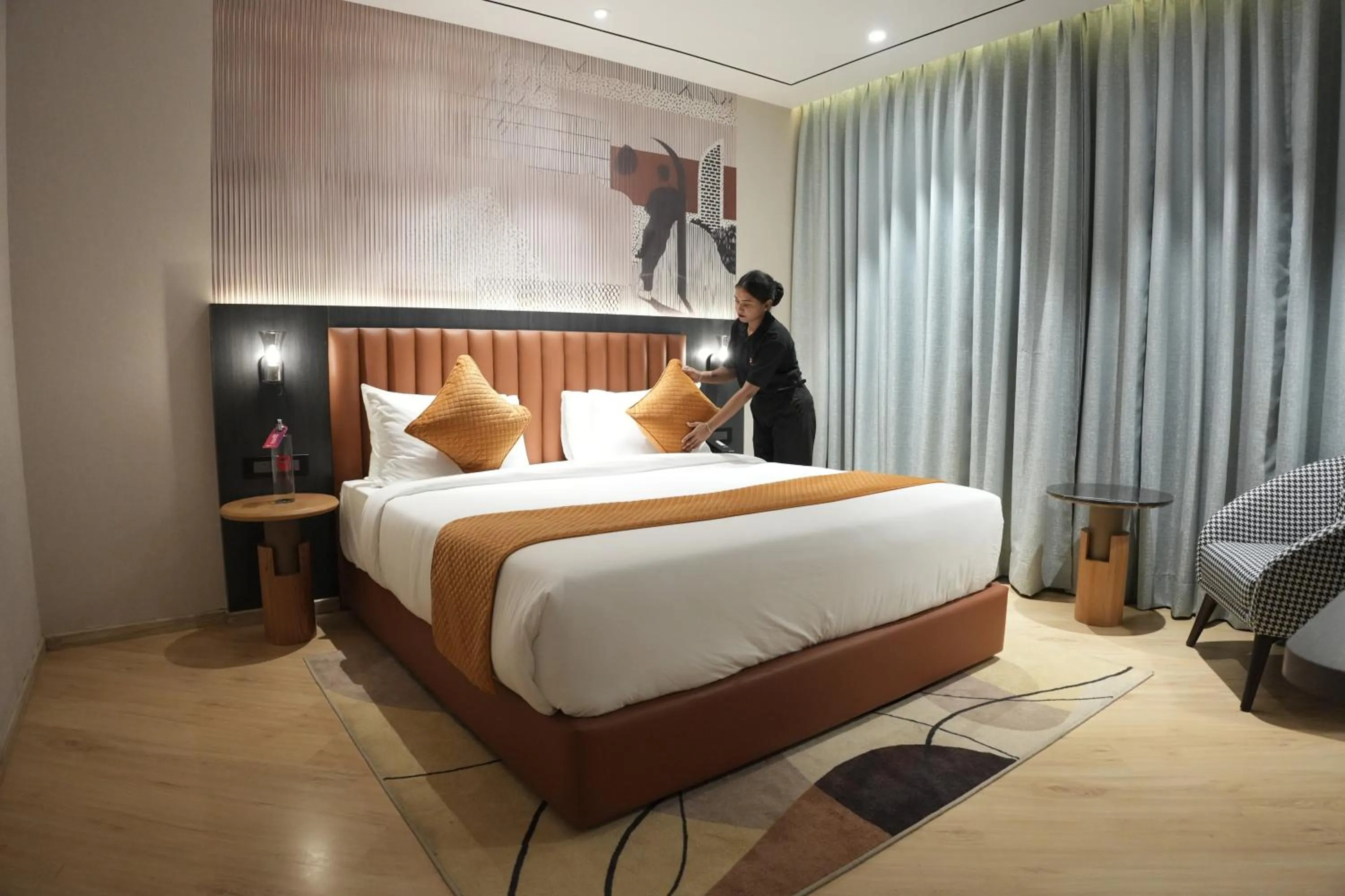 Bedroom, Bed in Ramada Encore by Wyndham Chandigarh Zirakpur
