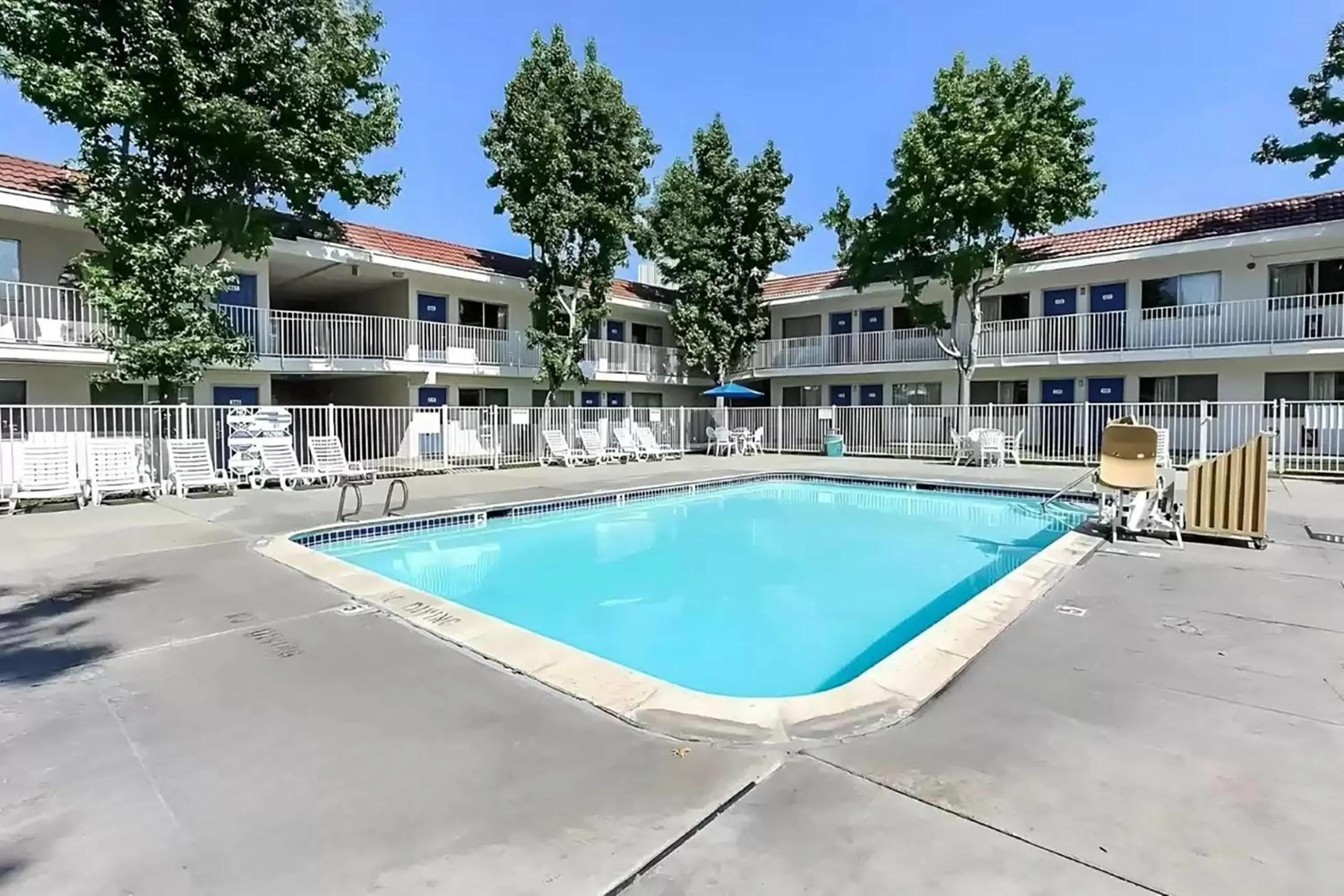 Pool view in Super 8 by Wyndham San Jose