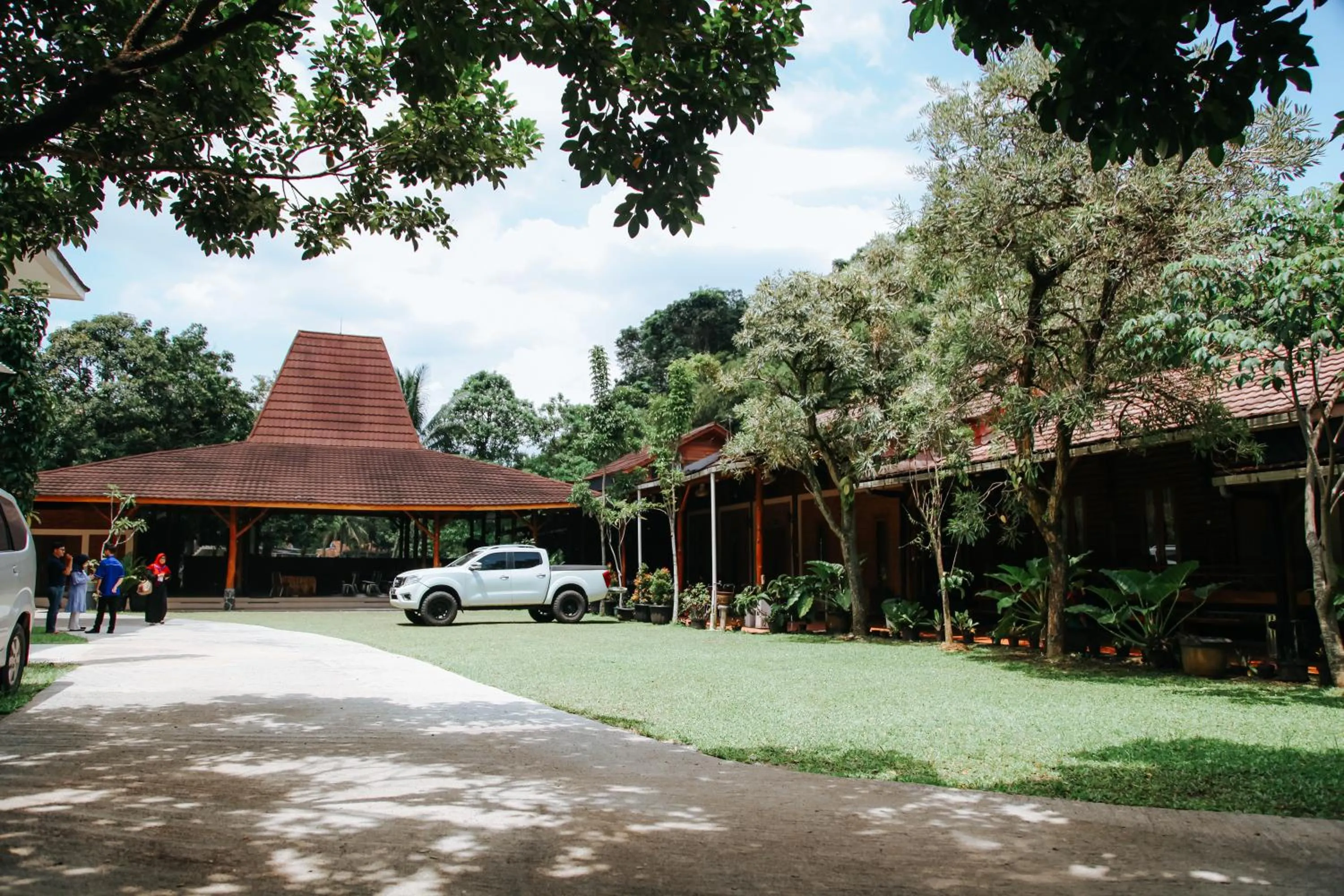 Garden view in Saung Dolken Syariah Resort & Hotel