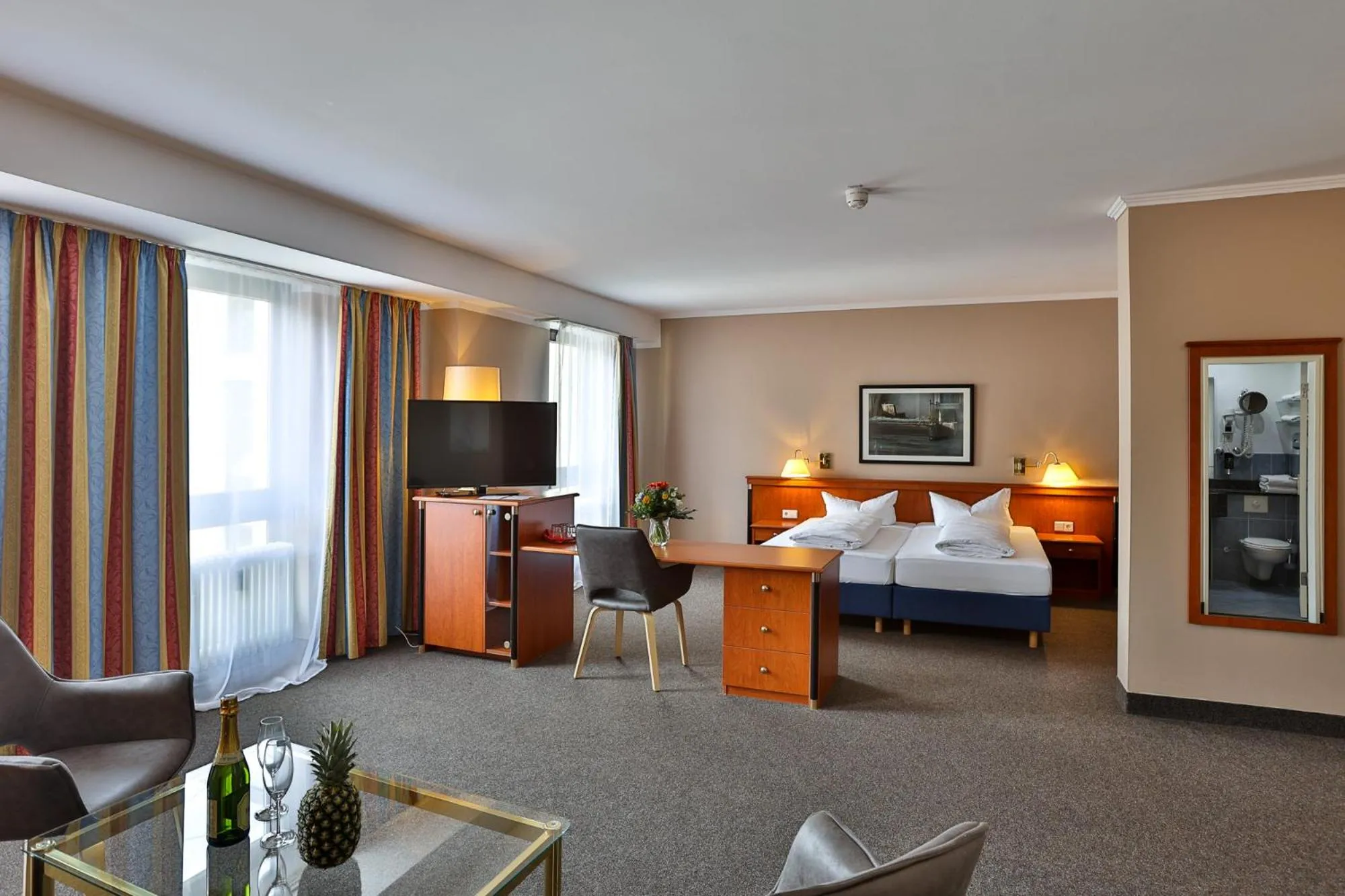 Photo of the whole room, Bed in Hotel Quellenhof