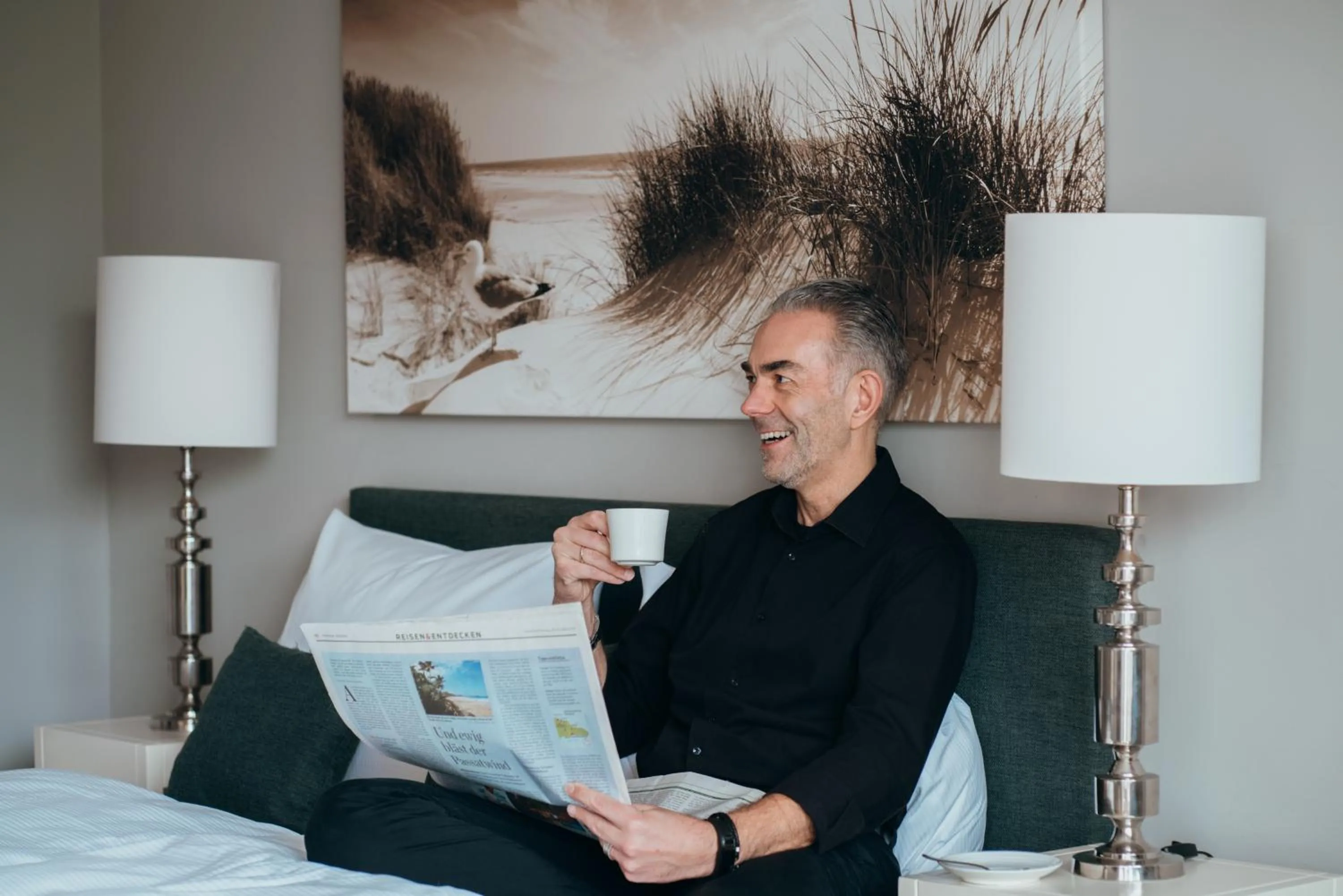 Decorative detail, Bed in Hotel Astra Maris