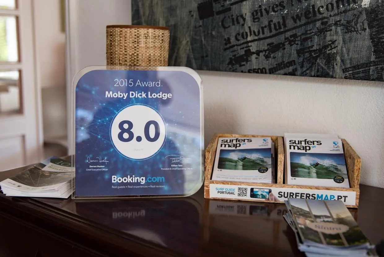 Certificate/Award in Moby Dick Lodge Cascais