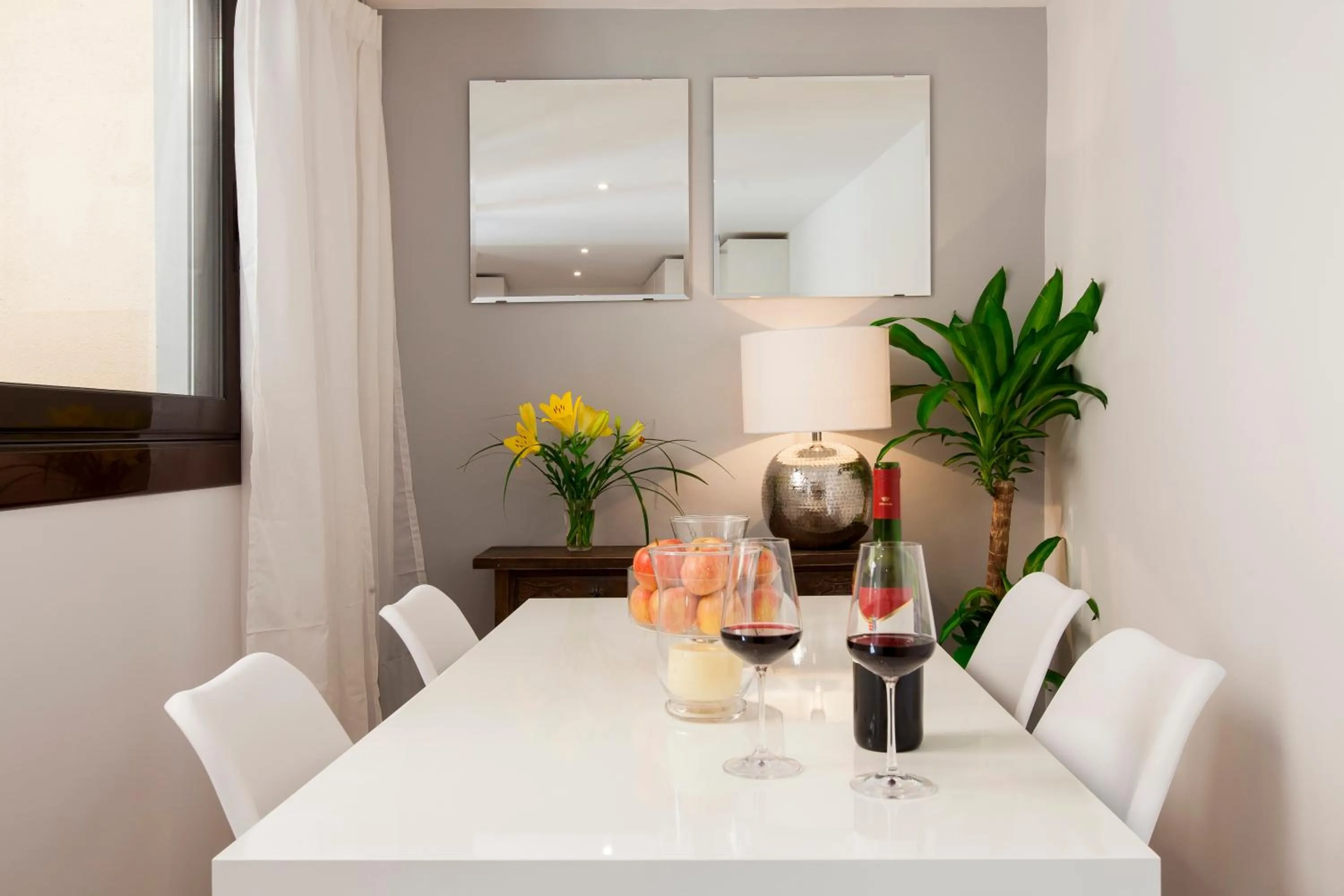 Dining area in Aspasios Charming Flats