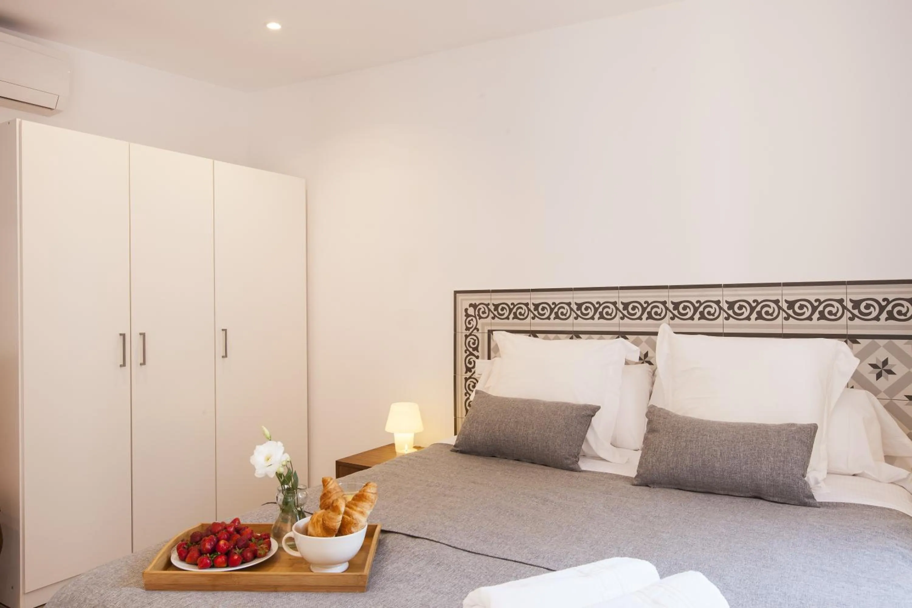 Bed in Aspasios Charming Flats