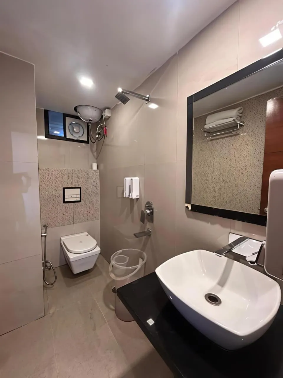 Shower in Hotel Dwaper A Premium Property Near Mall Road