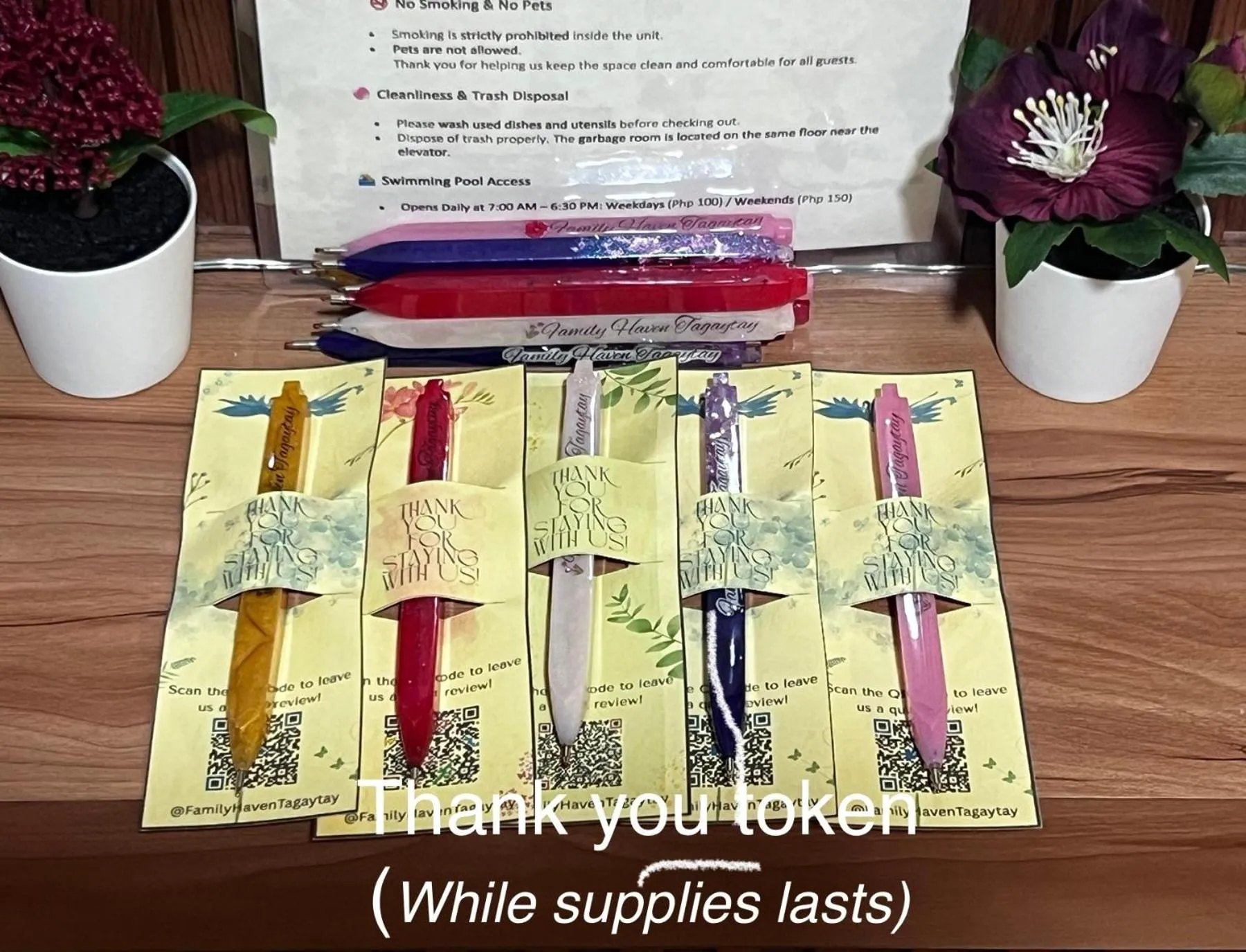 Text overlay in Family Haven Serin West Tagaytay - 6 Pax - Taal View - Full Kitchen - FAST Wi-Fi