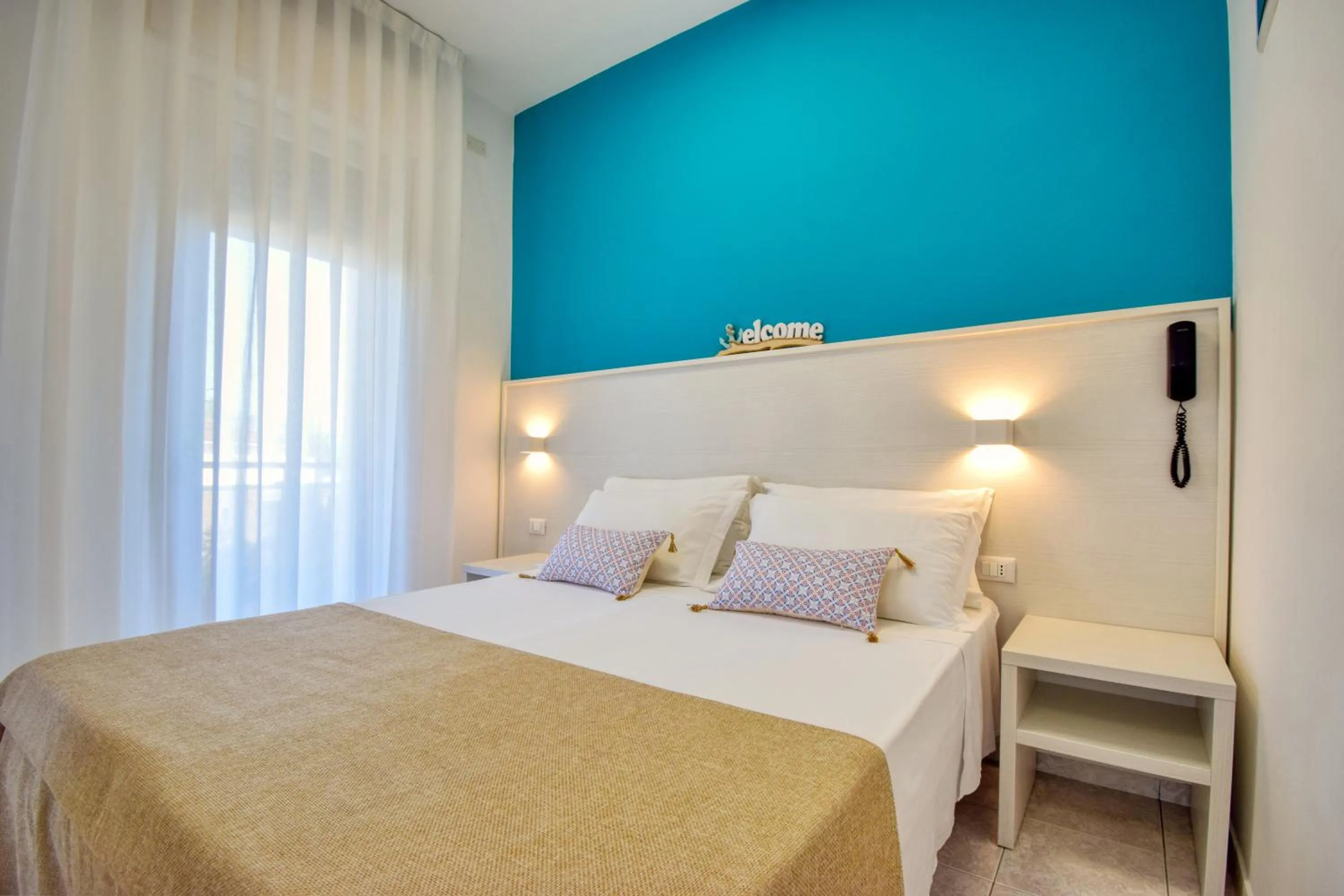 Bed in Ambra Hotel Cattolica