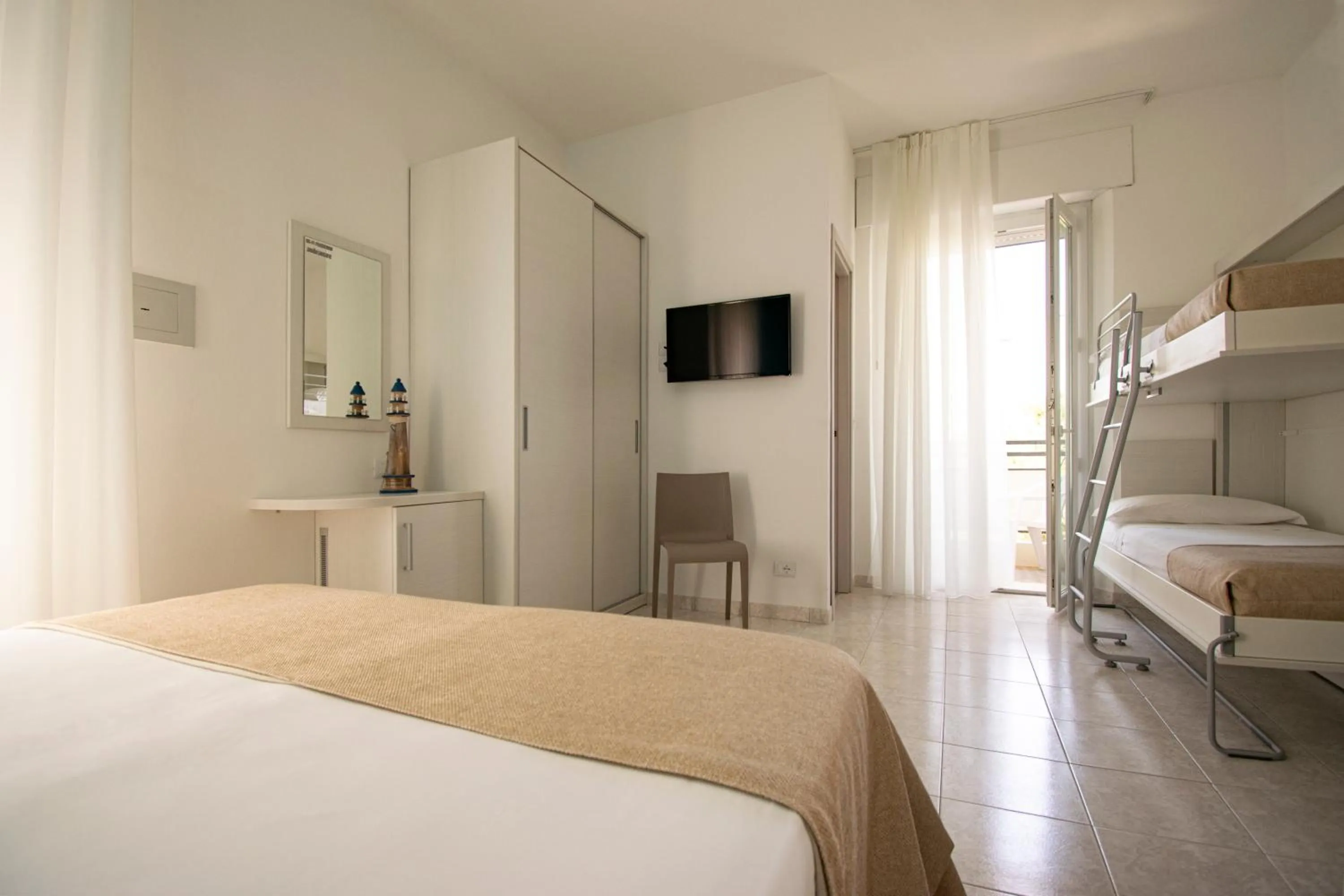 Bedroom, Bed in Ambra Hotel Cattolica