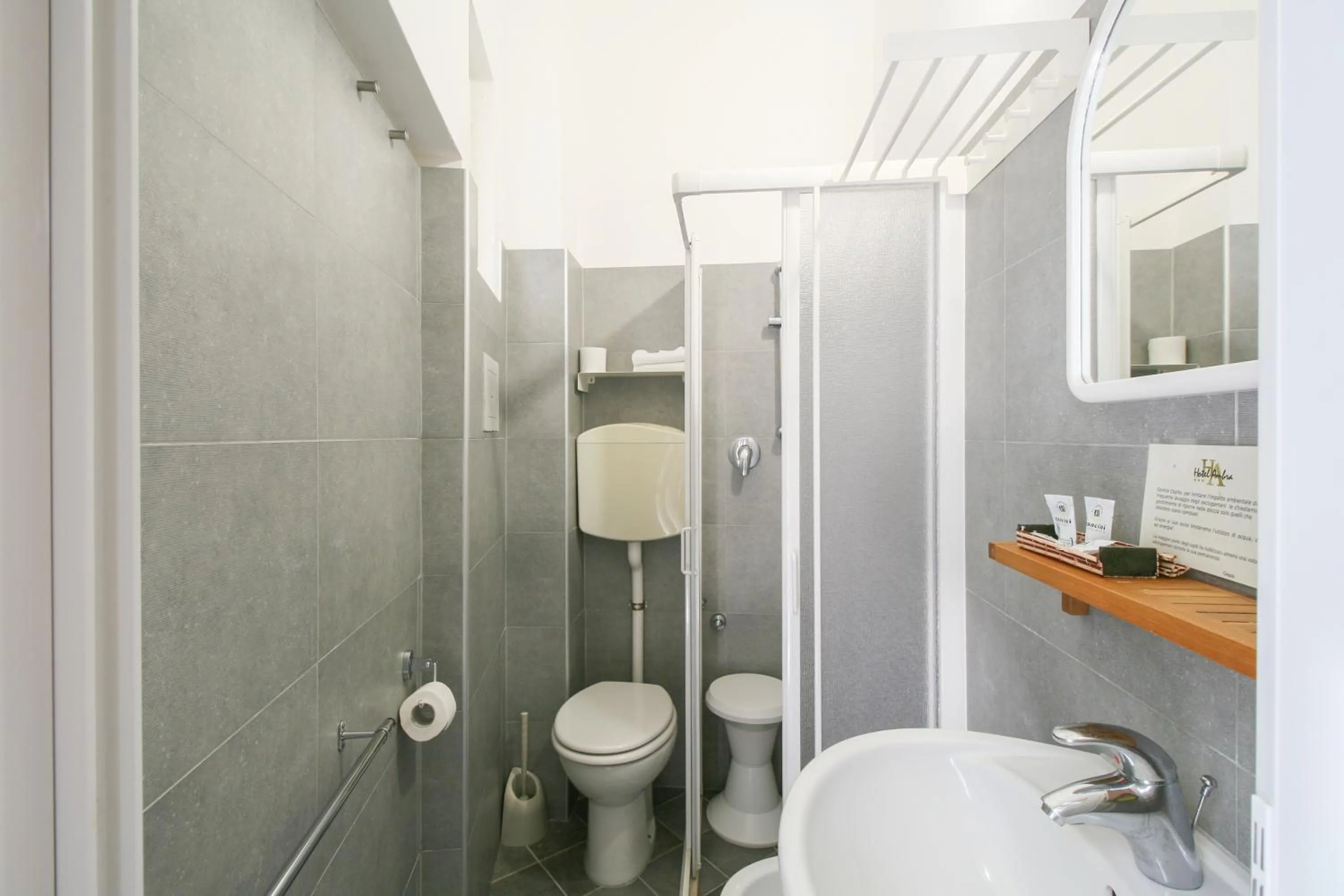 Shower in Ambra Hotel Cattolica