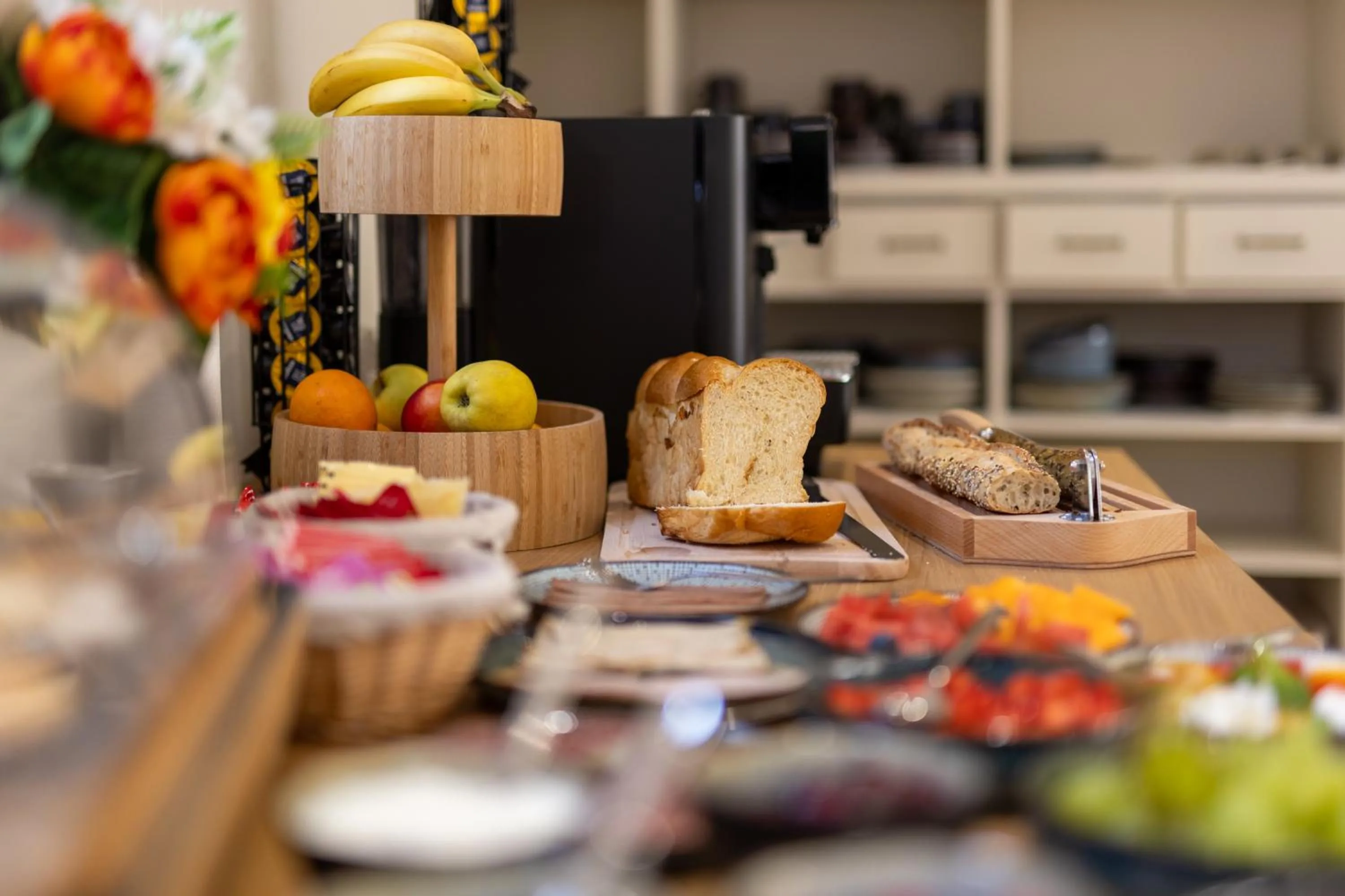 Buffet breakfast in Hôtel Lou Juan