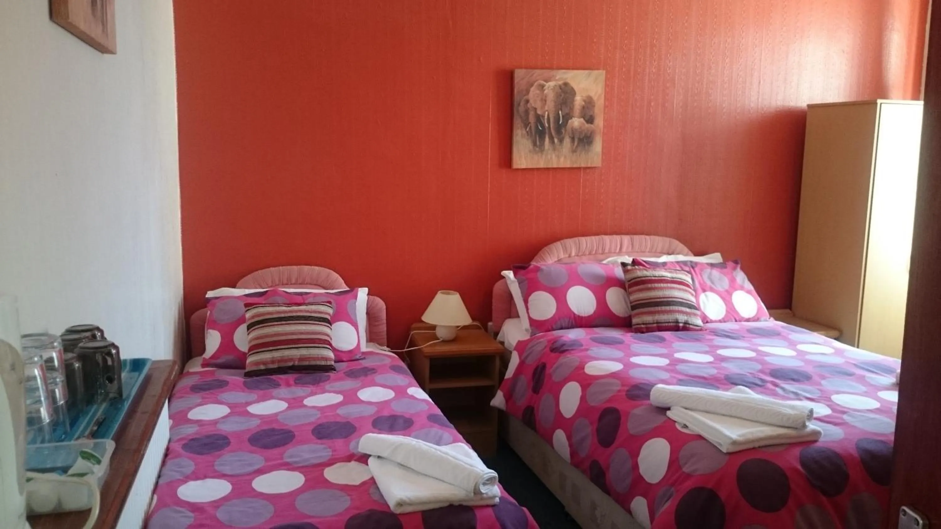 Bed in Tulip Hotel Blackpool