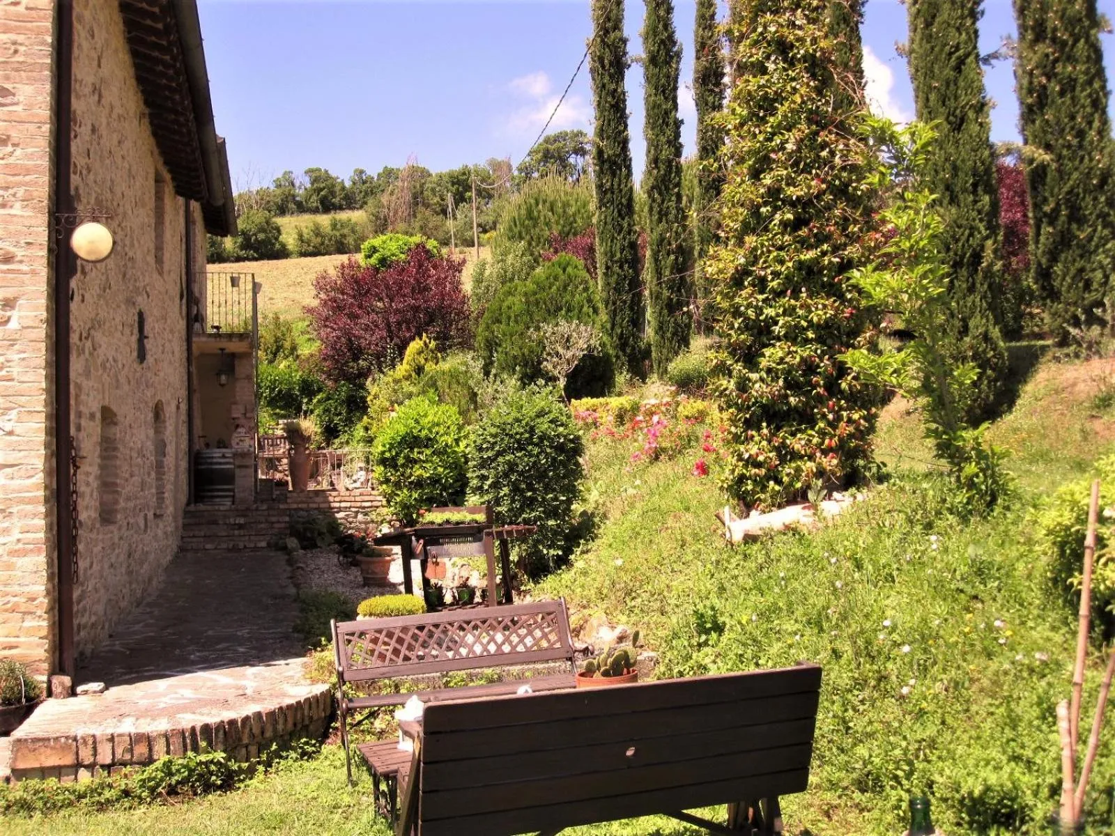 Garden in La Pietra Rara B&B