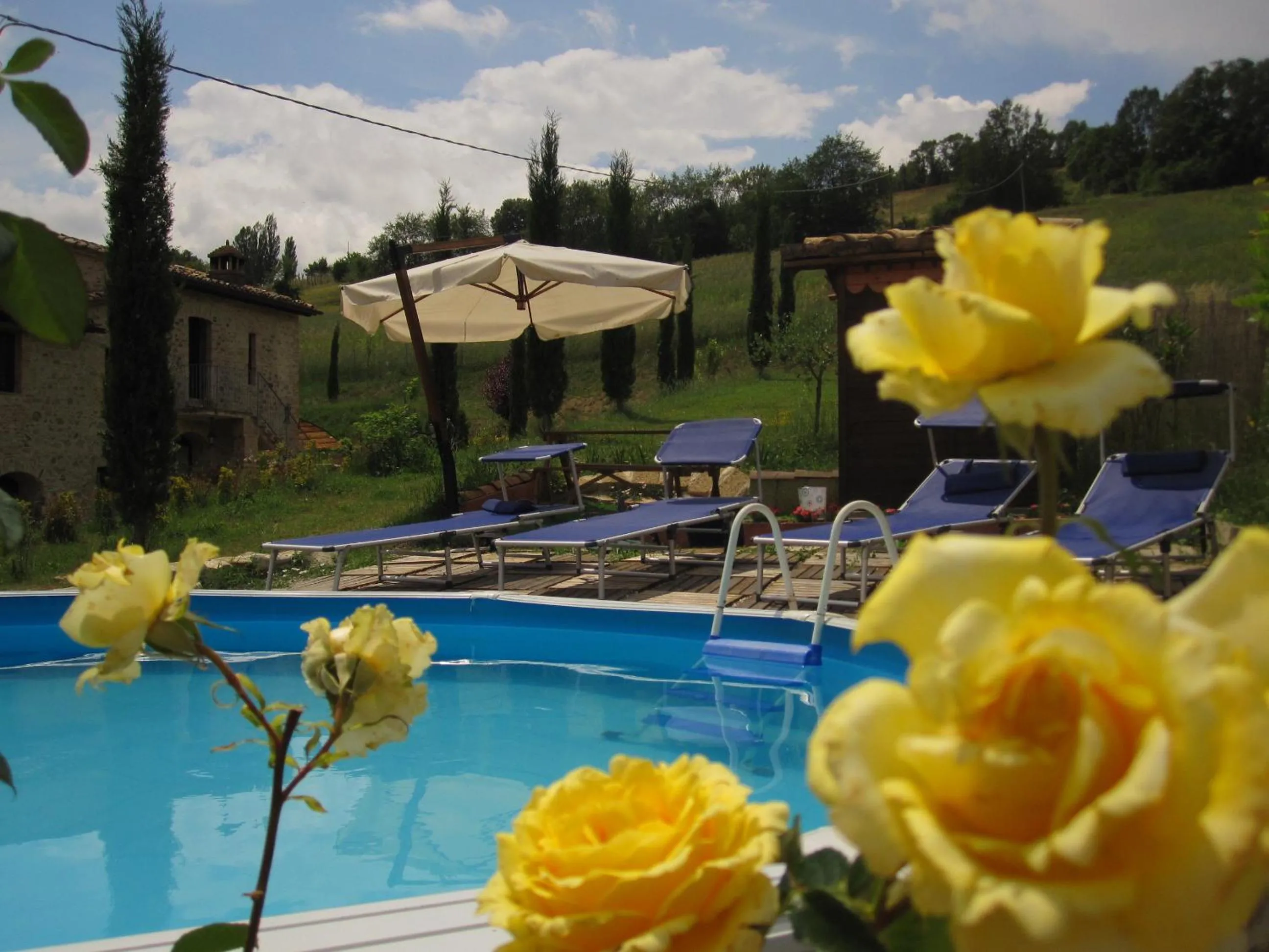 Swimming pool in La Pietra Rara B&B