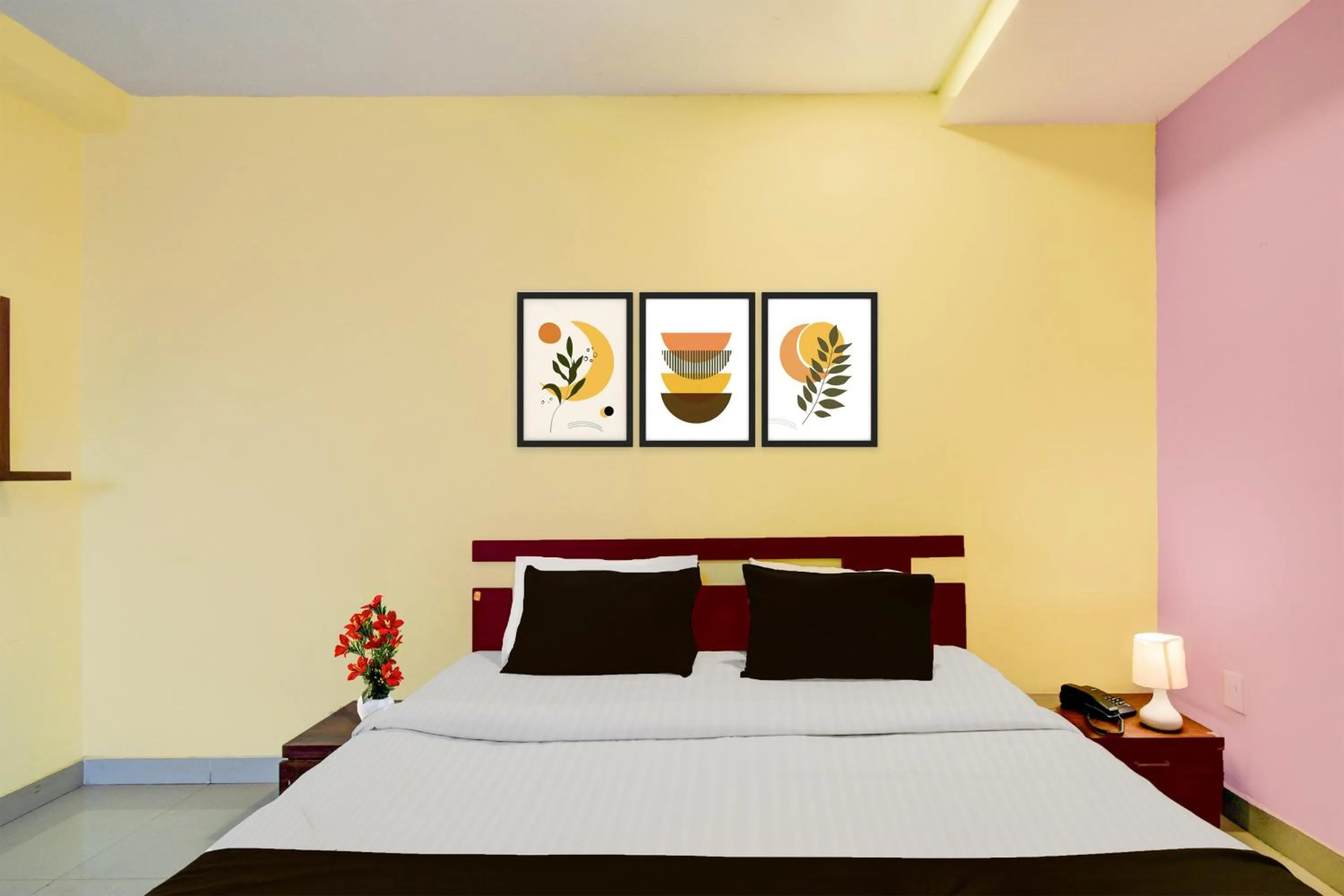 Bedroom, Bed in Super Hotel O LB Nagar Metro Station Formerly Virat residency