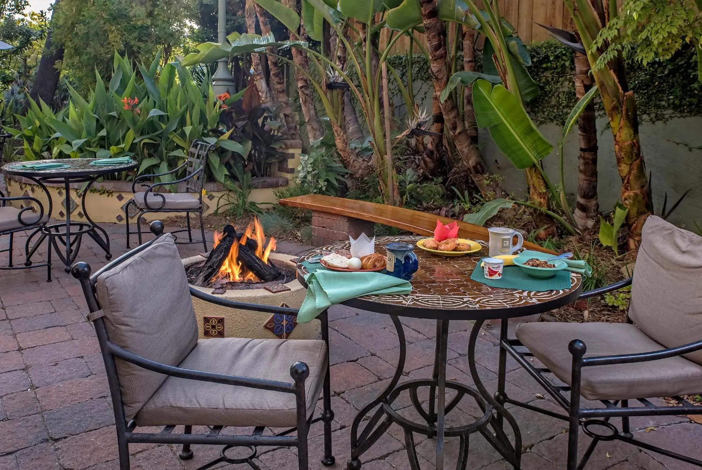 Patio in The Avalon Hotel in Catalina Island