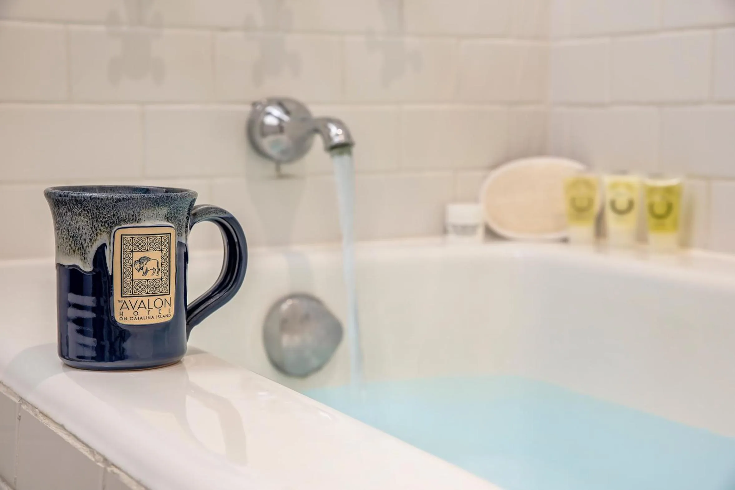 Shower in The Avalon Hotel in Catalina Island
