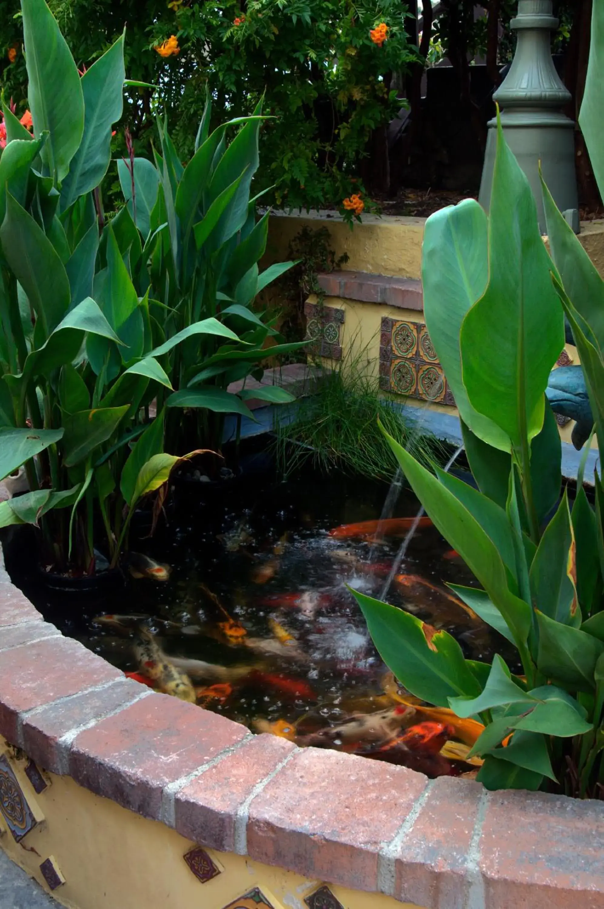 Decorative detail, Garden in The Avalon Hotel in Catalina Island