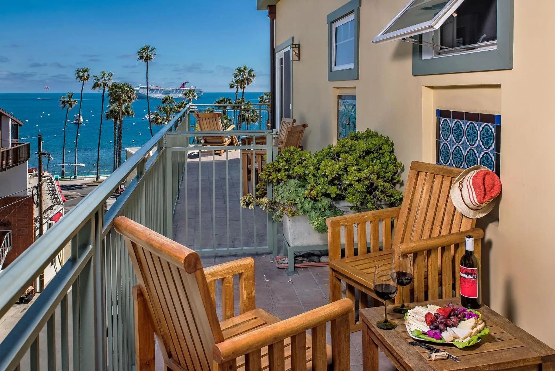 Balcony/Terrace in The Avalon Hotel in Catalina Island