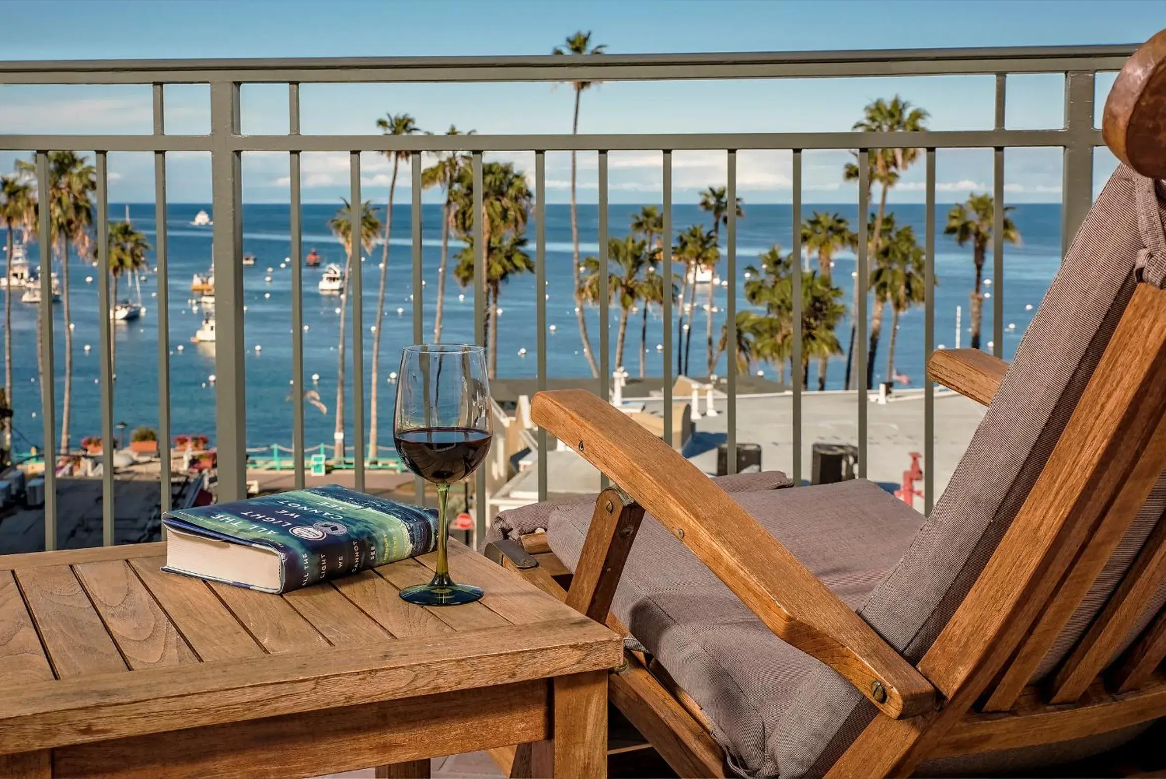 Patio in The Avalon Hotel in Catalina Island