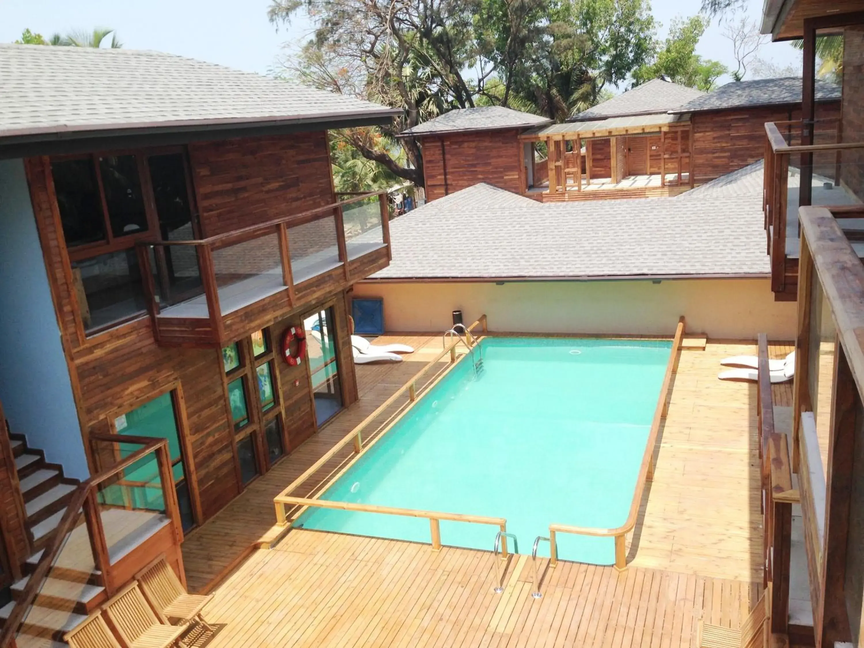 Bird's eye view in The Baga Beach Resort Bird's eye view in The Baga Beach Resort