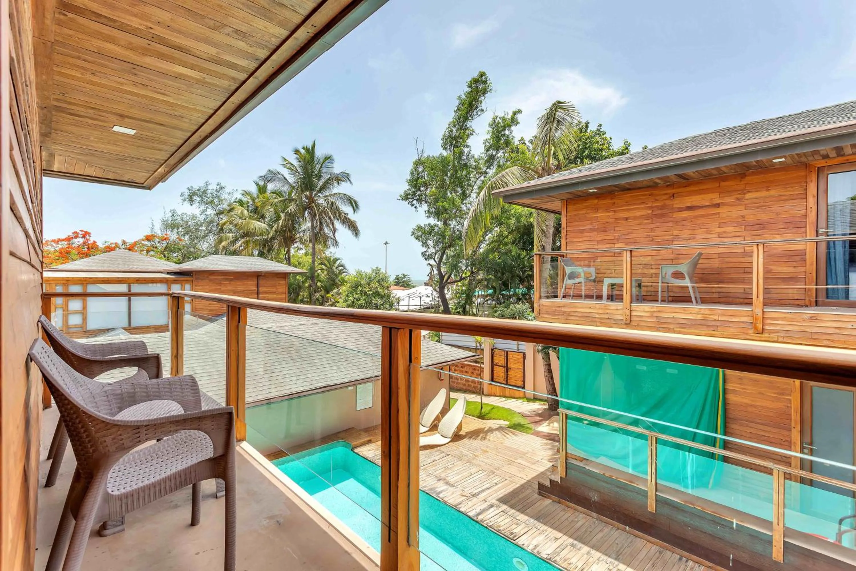 Balcony/Terrace in The Baga Beach Resort