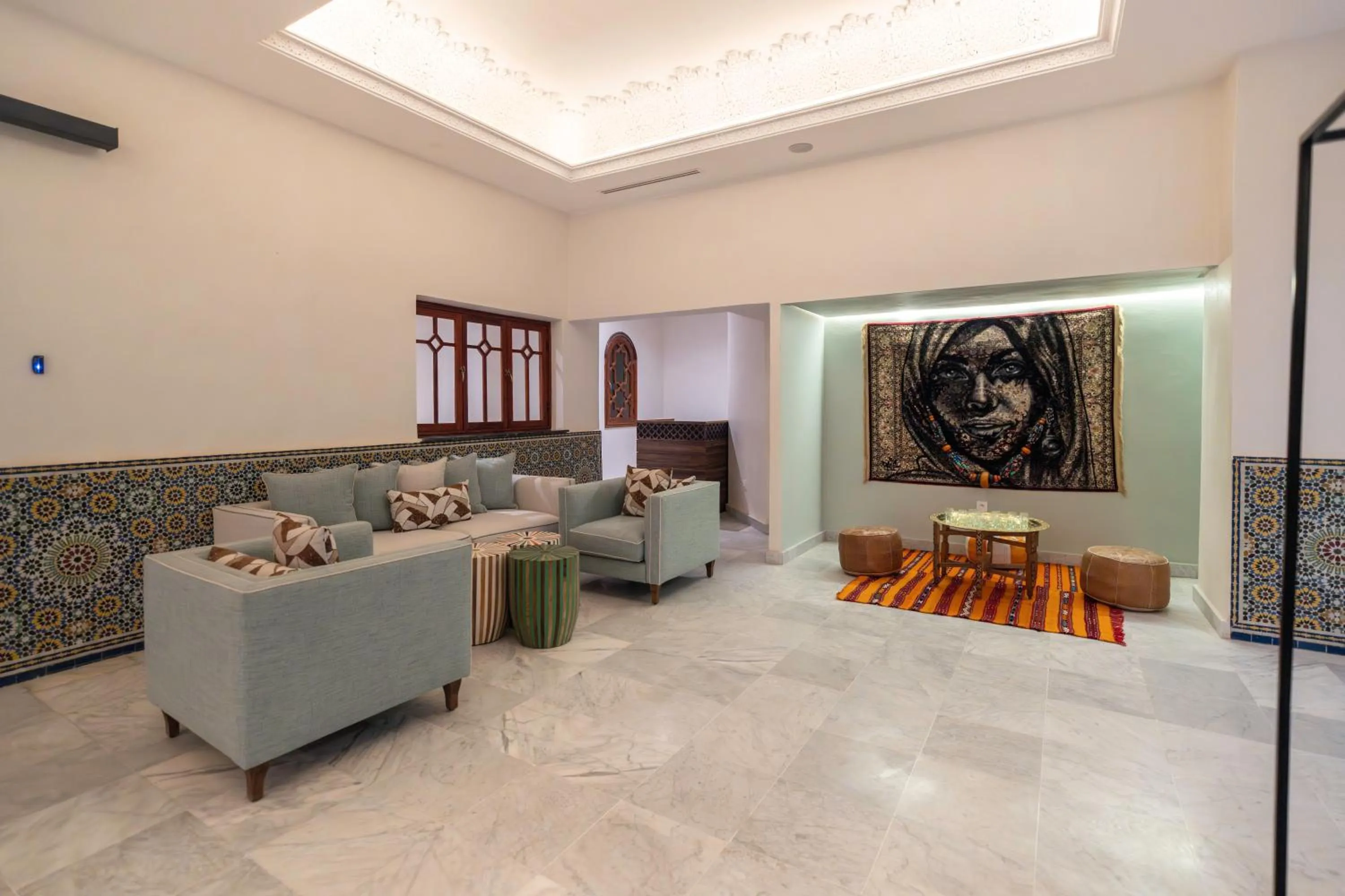 Lobby or reception in Amanar Hôtel & Spa Ouarzazate