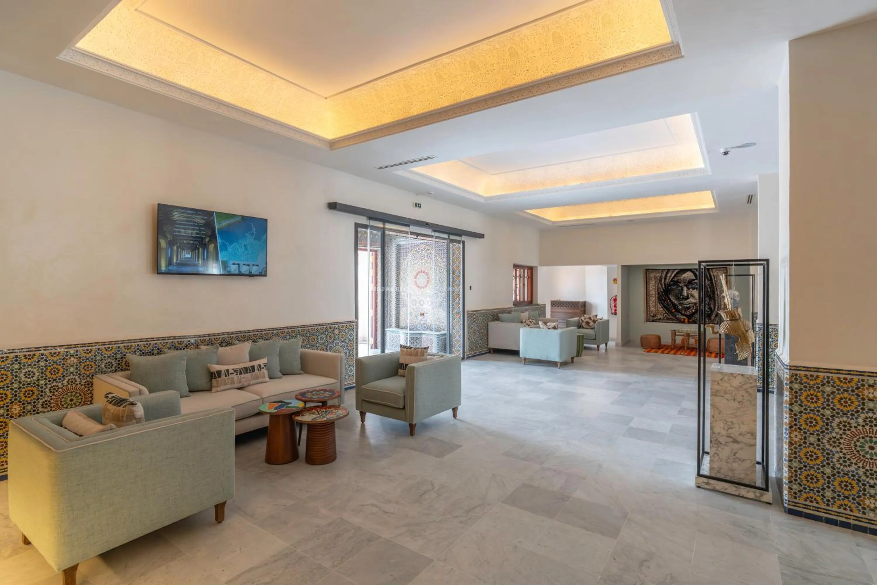 Lobby or reception in Amanar Hôtel & Spa Ouarzazate