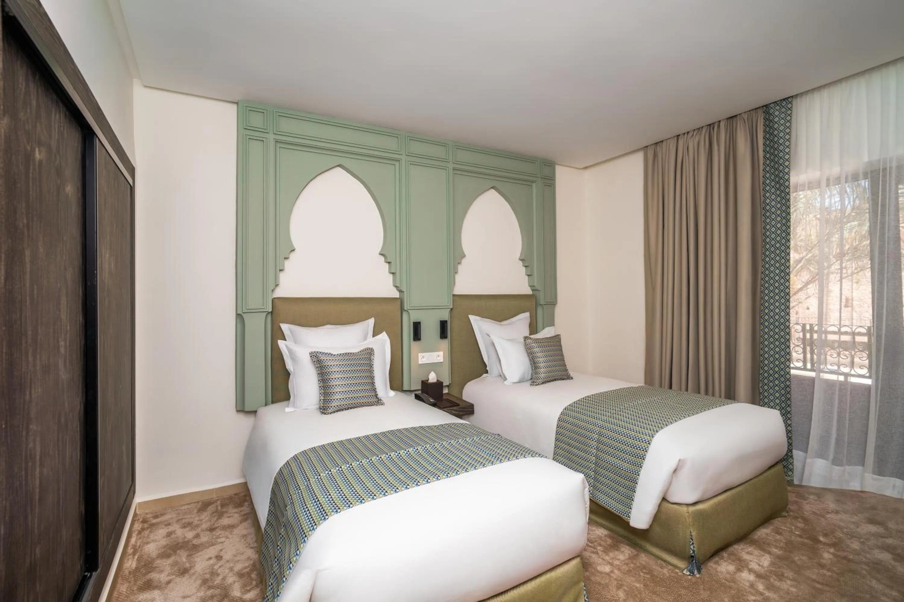 Bed in Amanar Hôtel & Spa Ouarzazate