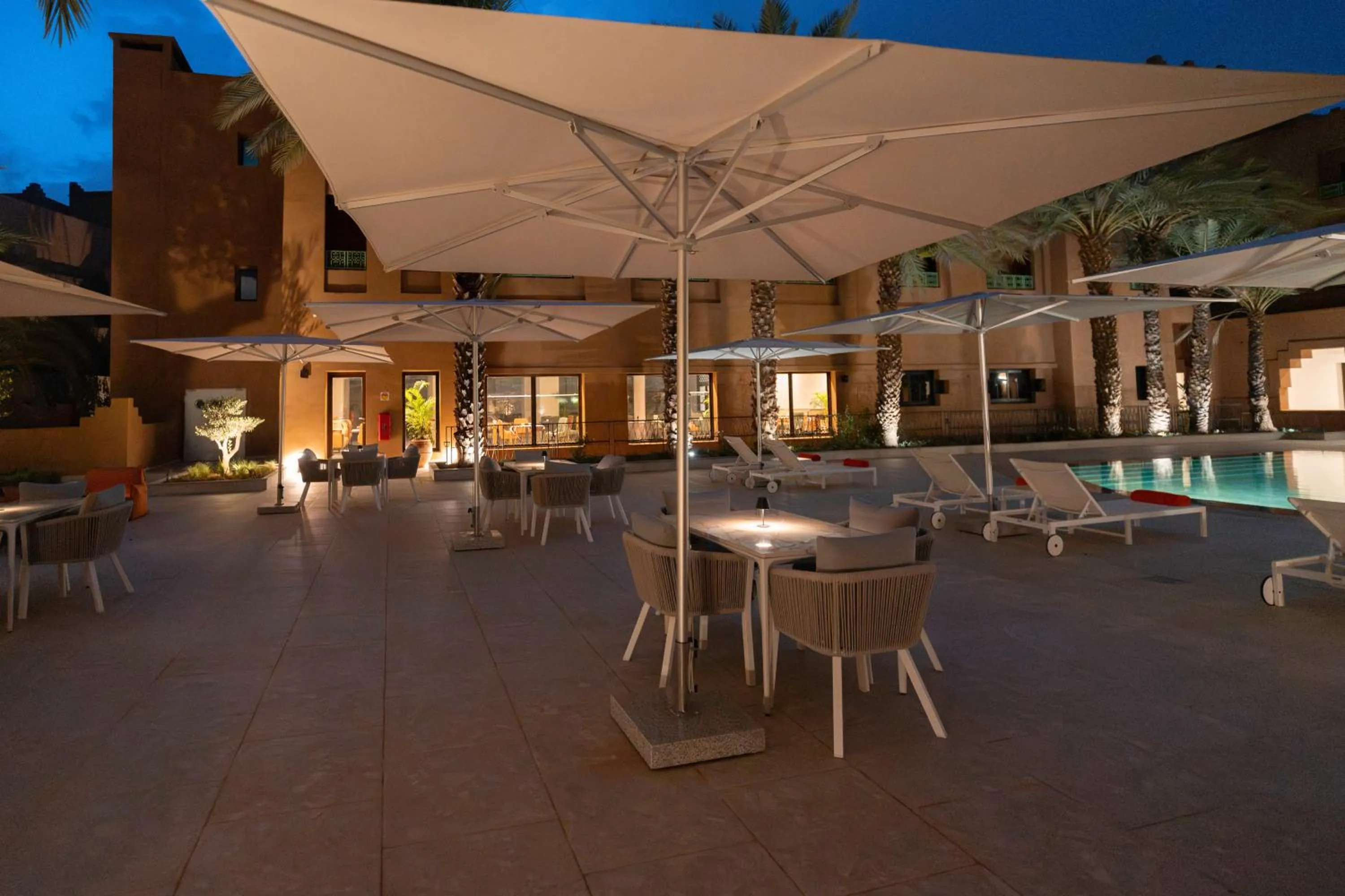 Patio in Amanar Hôtel & Spa Ouarzazate