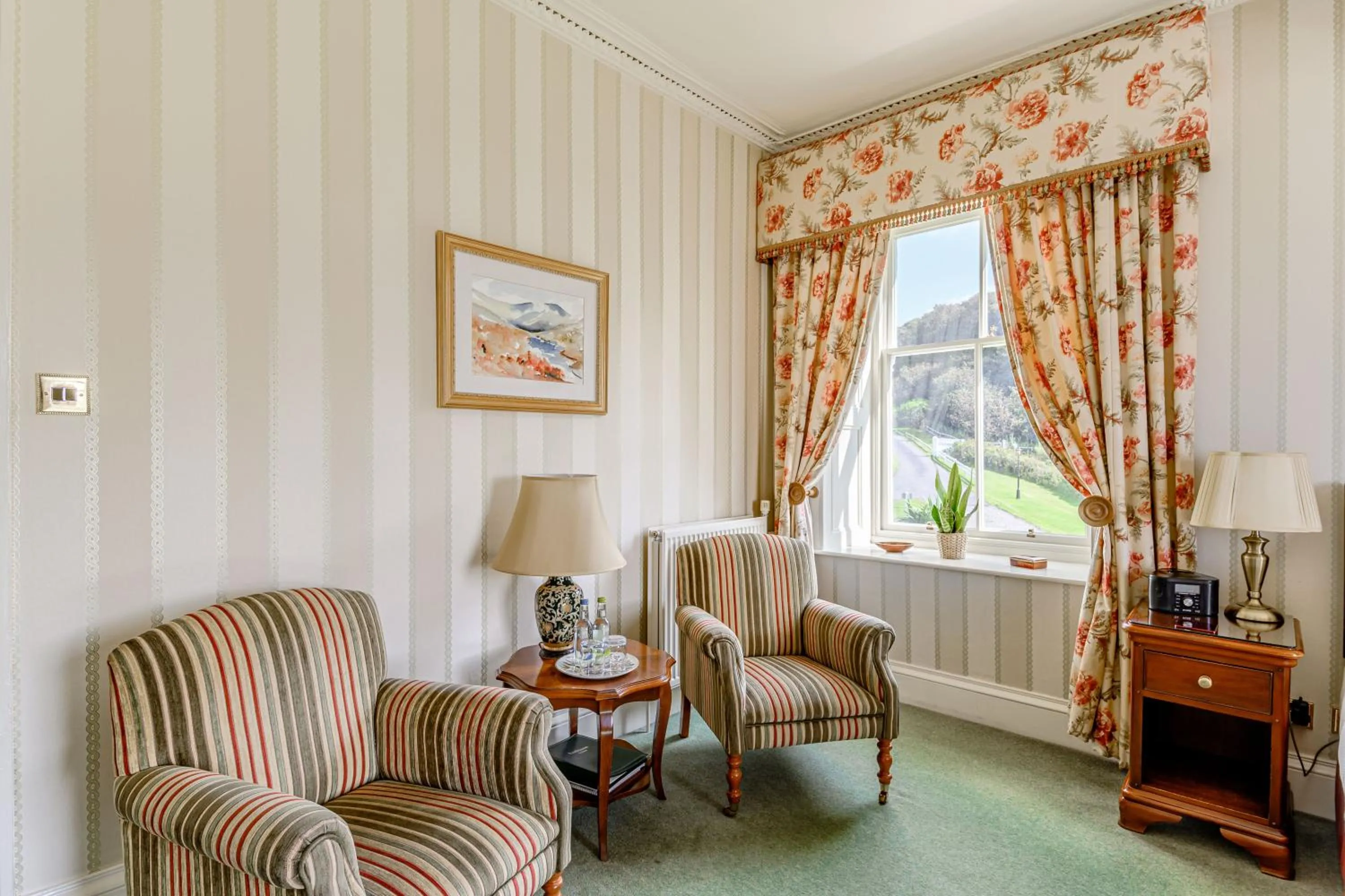 Bedroom in Knockinaam Lodge