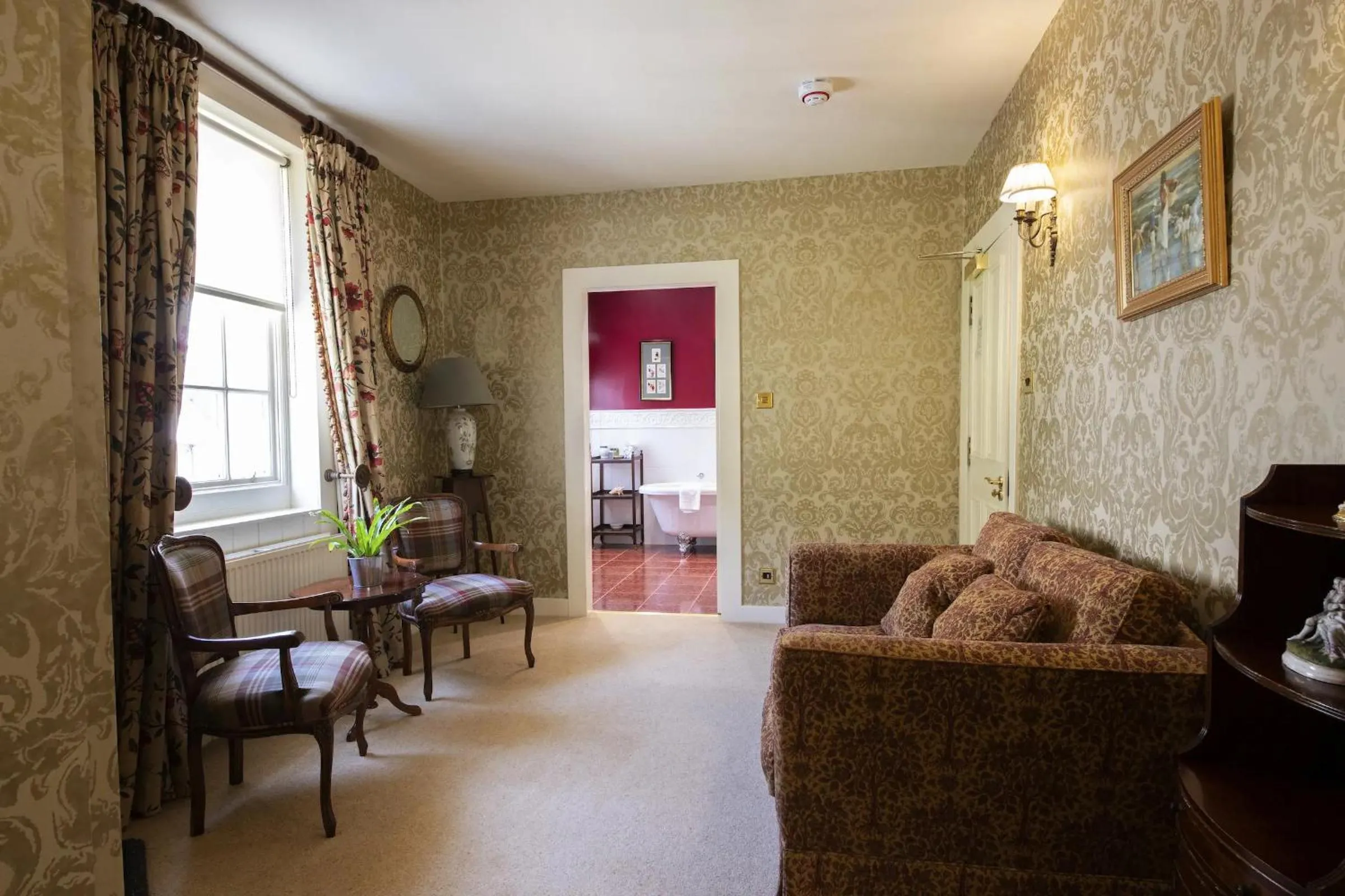 Seating area in Knockinaam Lodge
