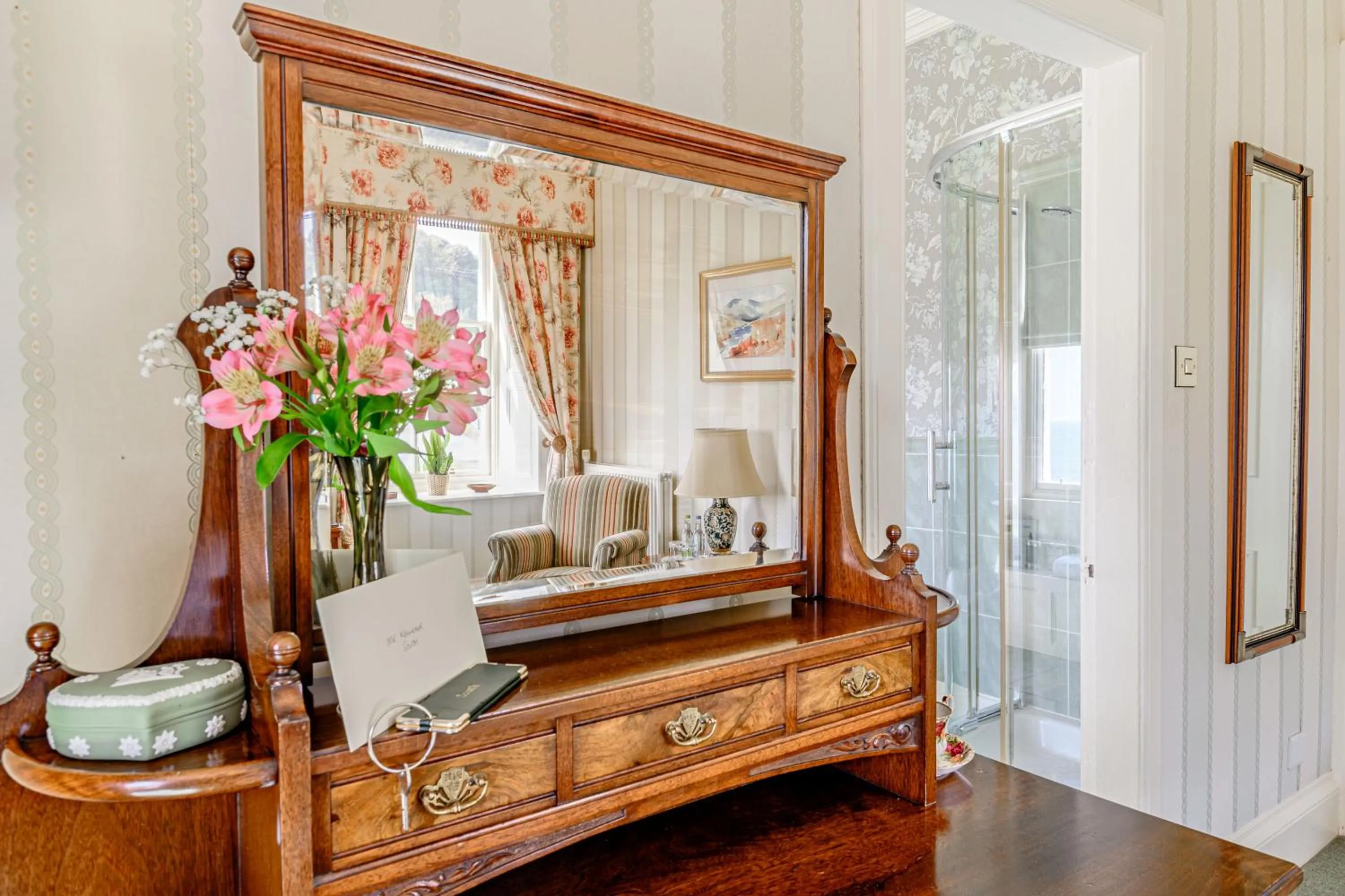 Bedroom in Knockinaam Lodge