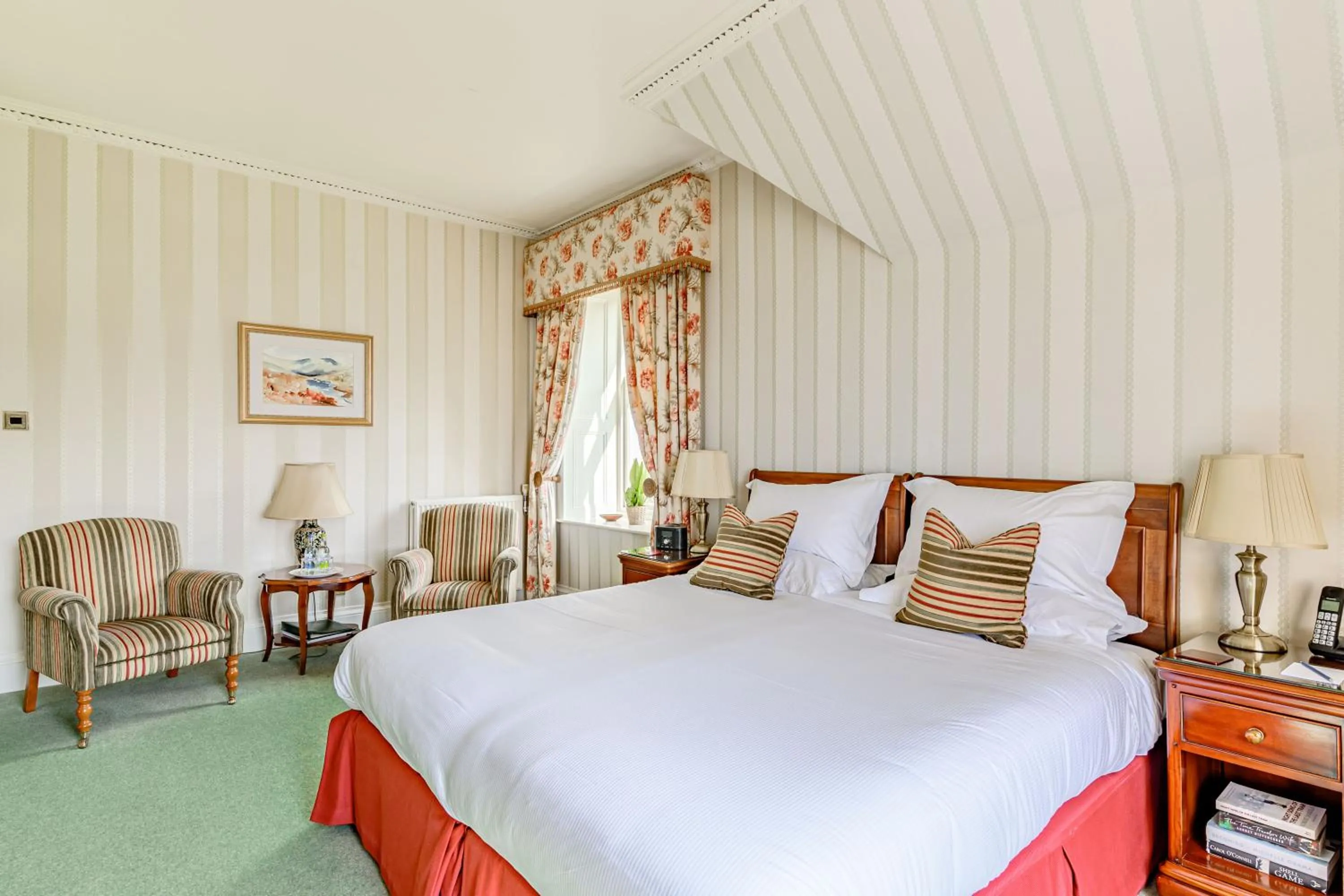Bedroom, Bed in Knockinaam Lodge