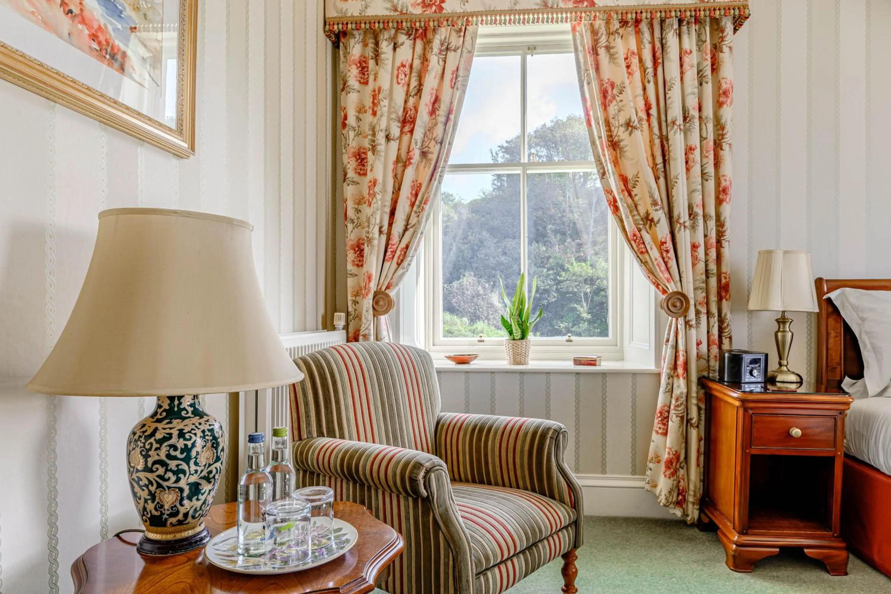 Bedroom in Knockinaam Lodge