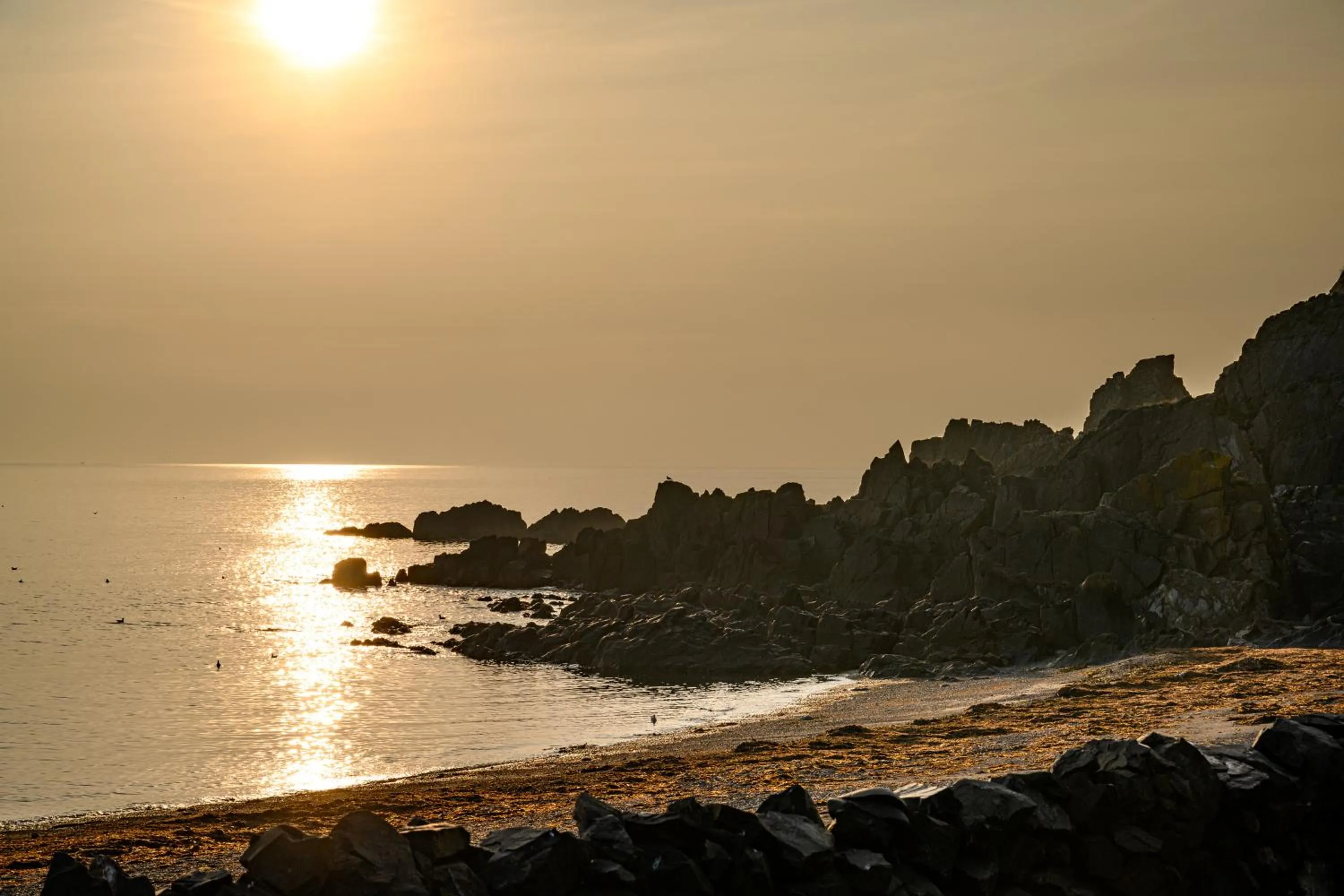 Sunset in Knockinaam Lodge