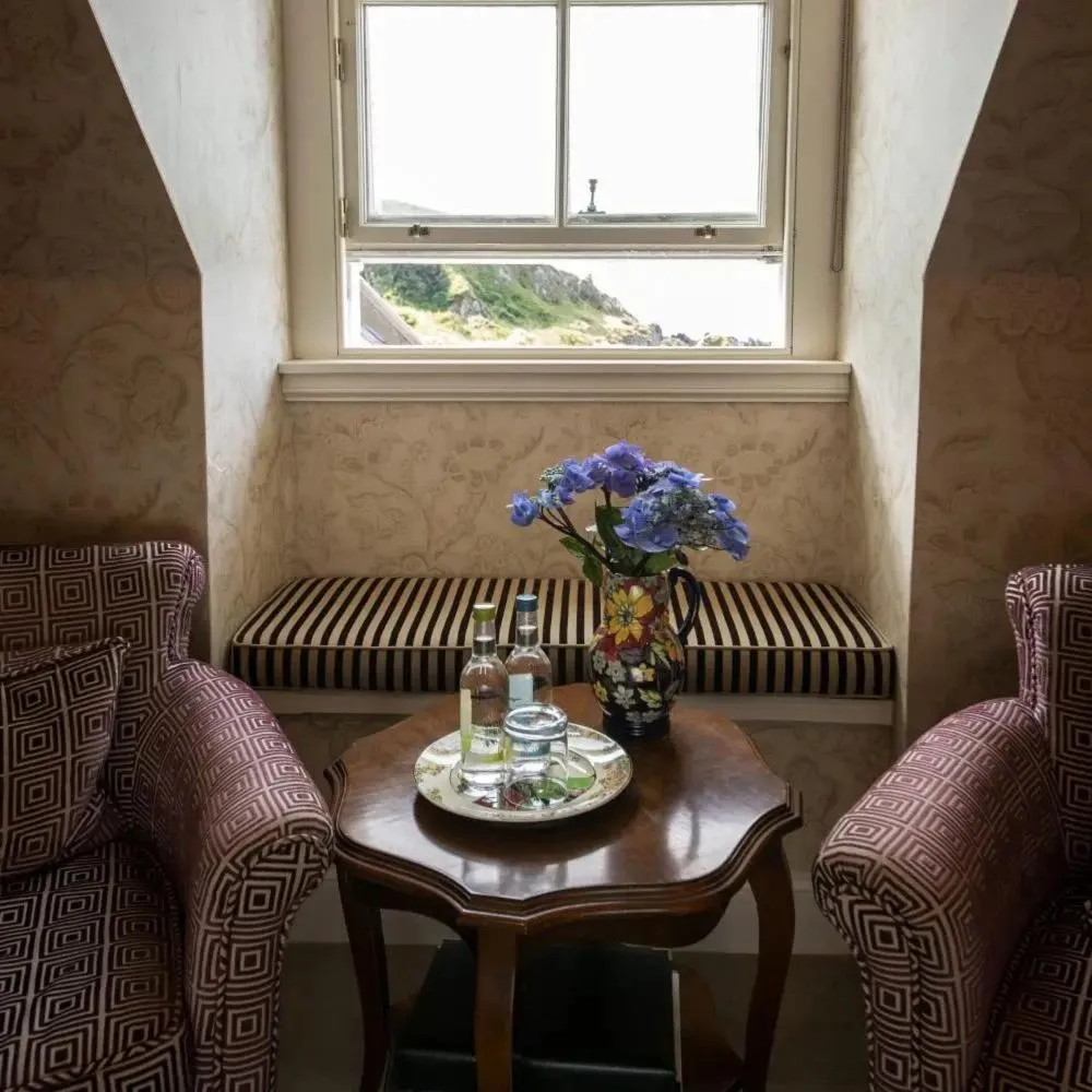 Seating area in Knockinaam Lodge