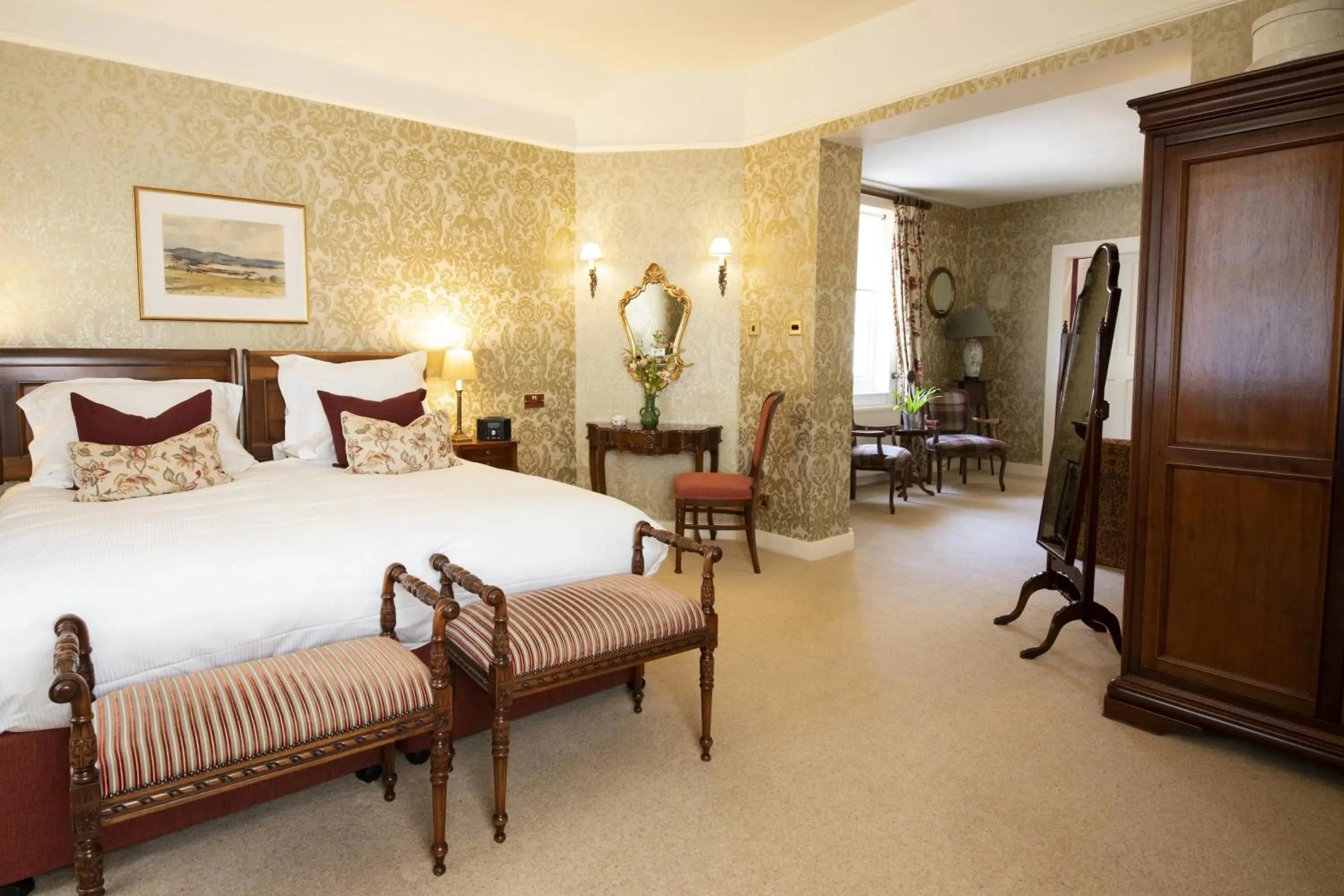 Bed in Knockinaam Lodge