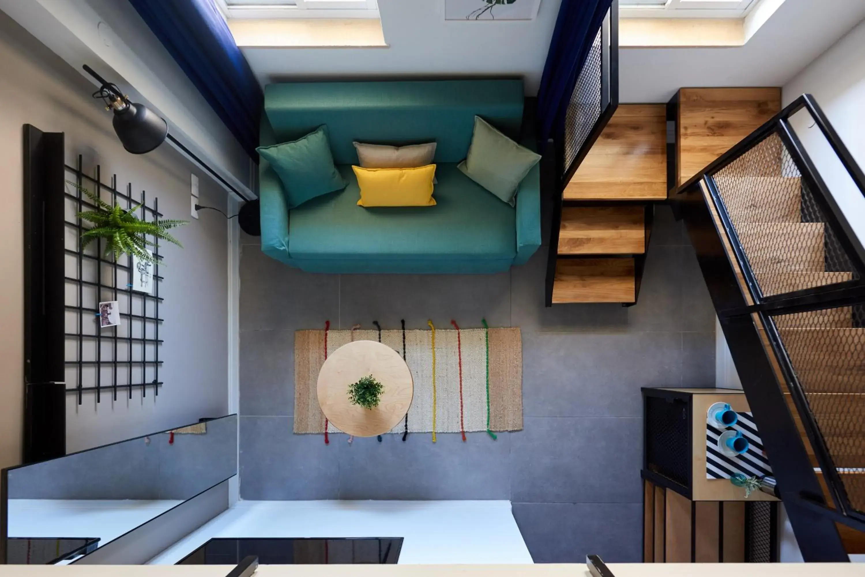 Living room in The Post Hostel Jerusalem Living room in The Post Hostel Jerusalem