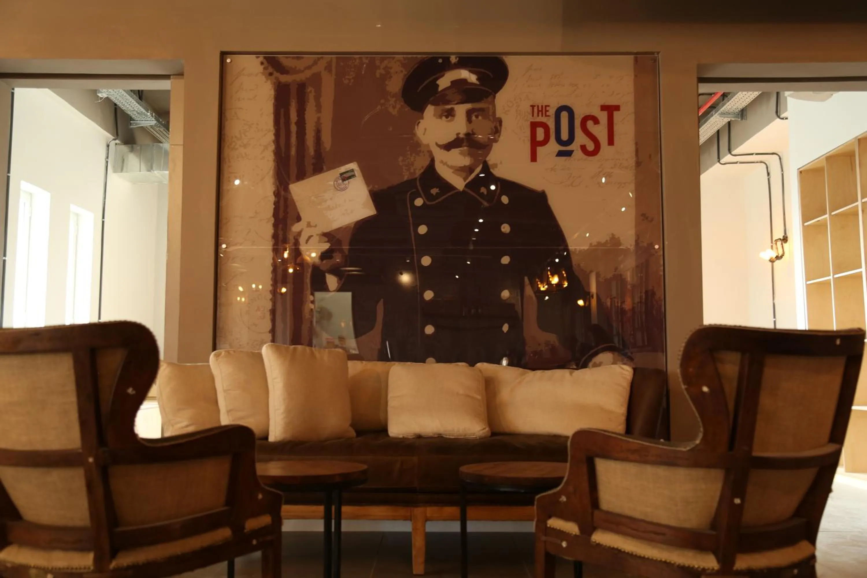 Lobby or reception in The Post Hostel Jerusalem